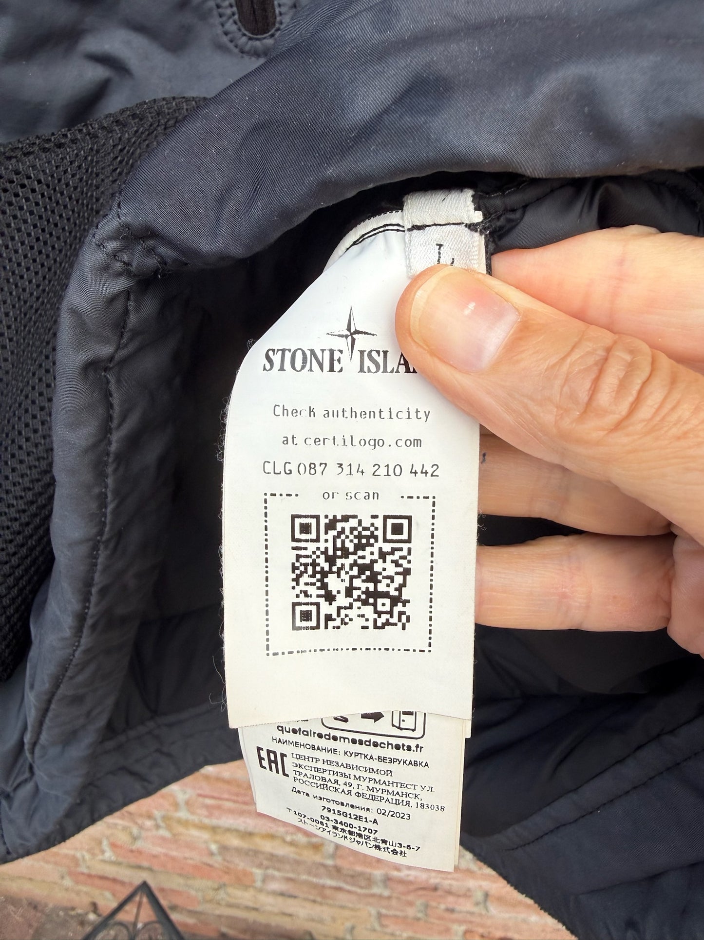 Stone Island Hand Colouring on David-TC Primaloft Gilet - L