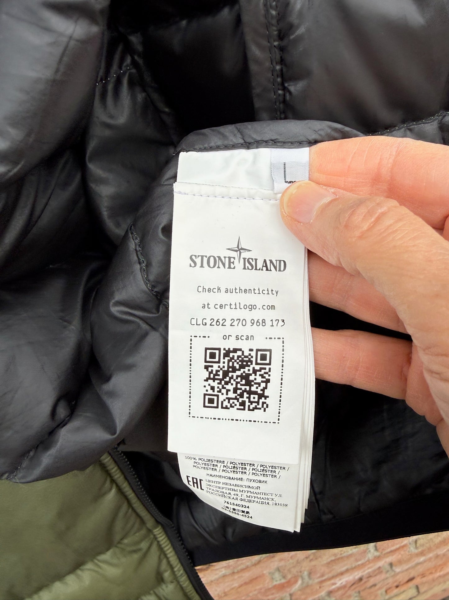 Stone Island Bio-Based Ripstop Nylon Down Jacket - L