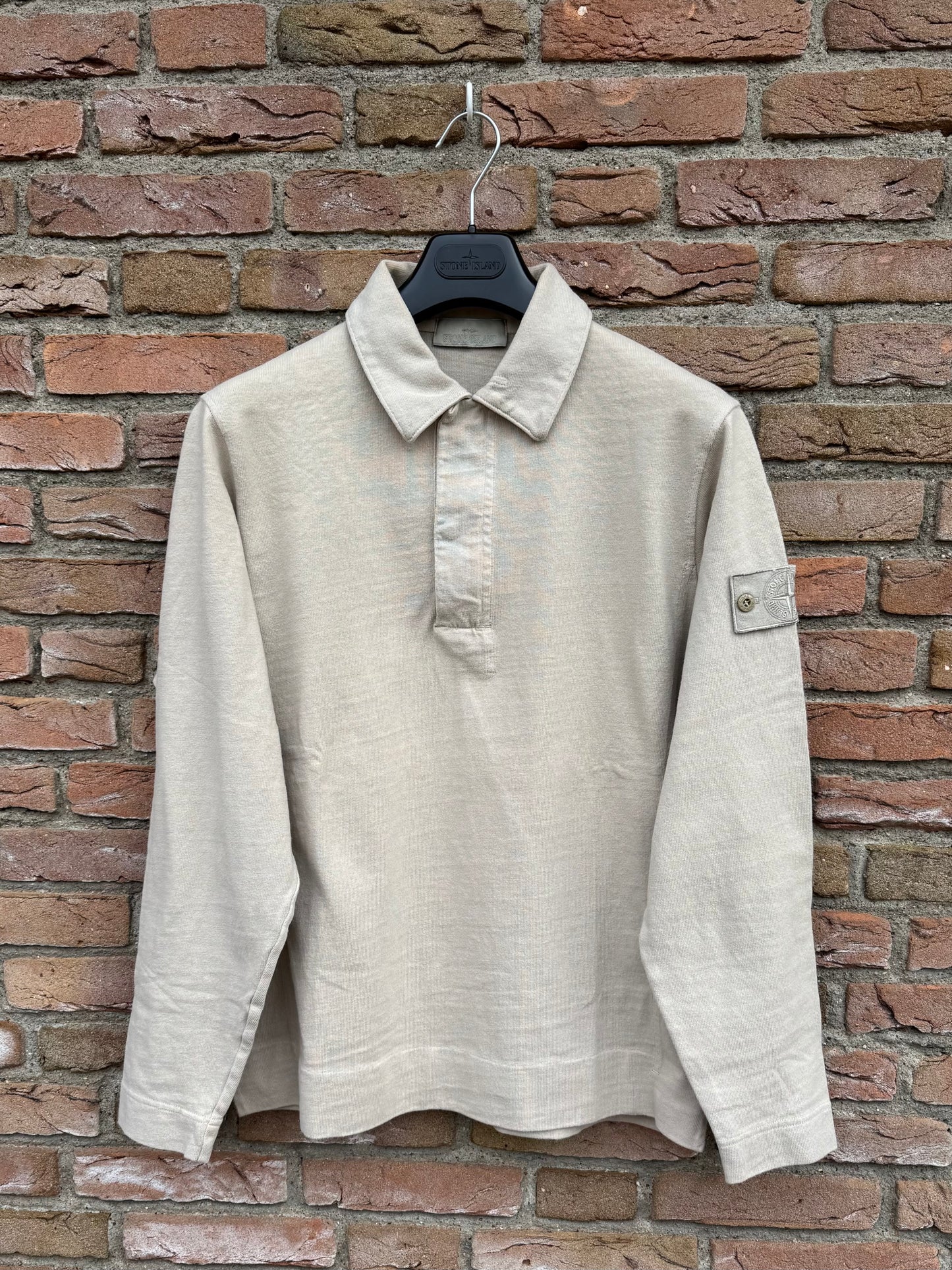 Stone Islsnd Ghost Polo Longsleeve Sweatshirt - M