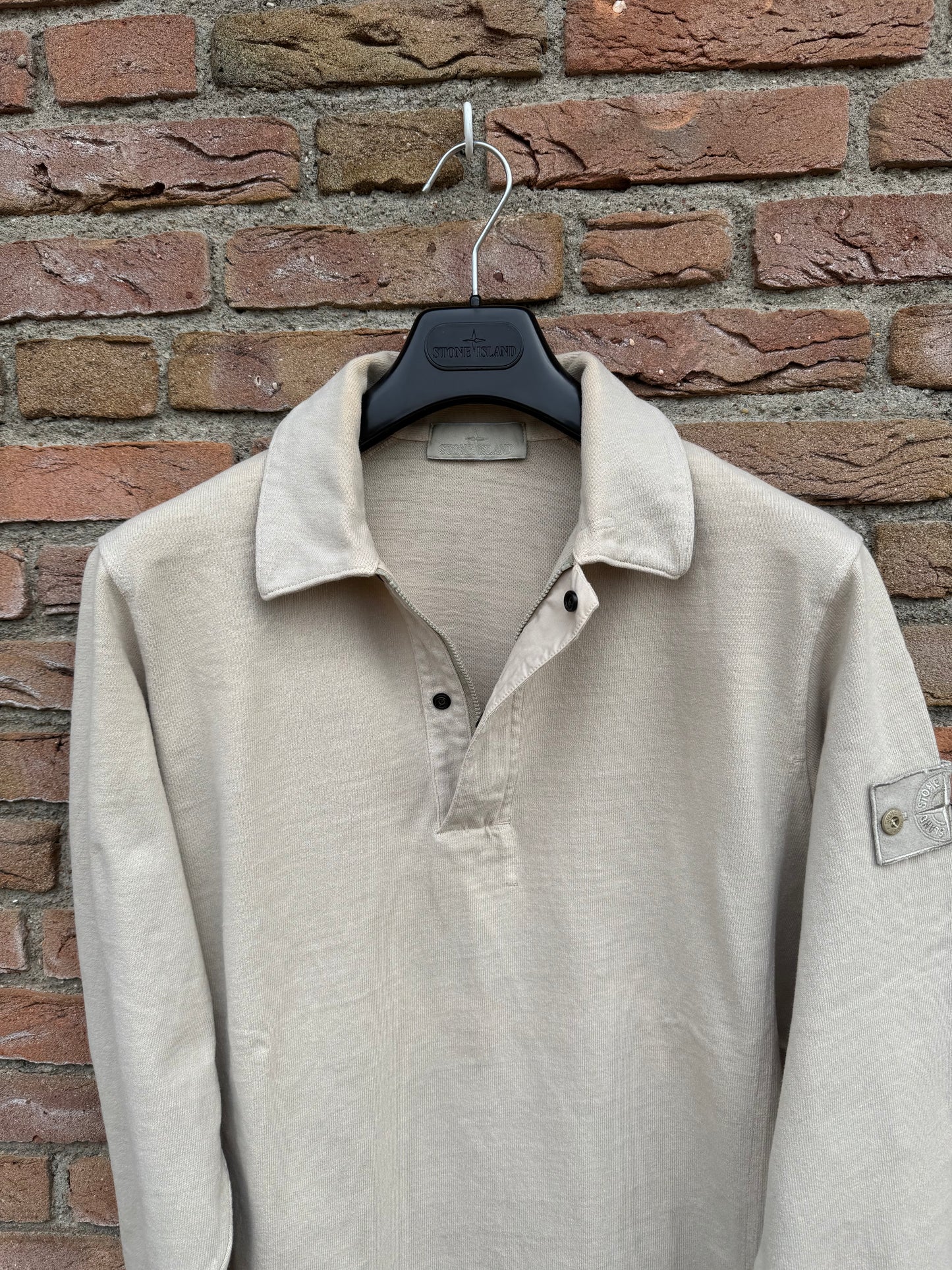 Stone Islsnd Ghost Polo Longsleeve Sweatshirt - M