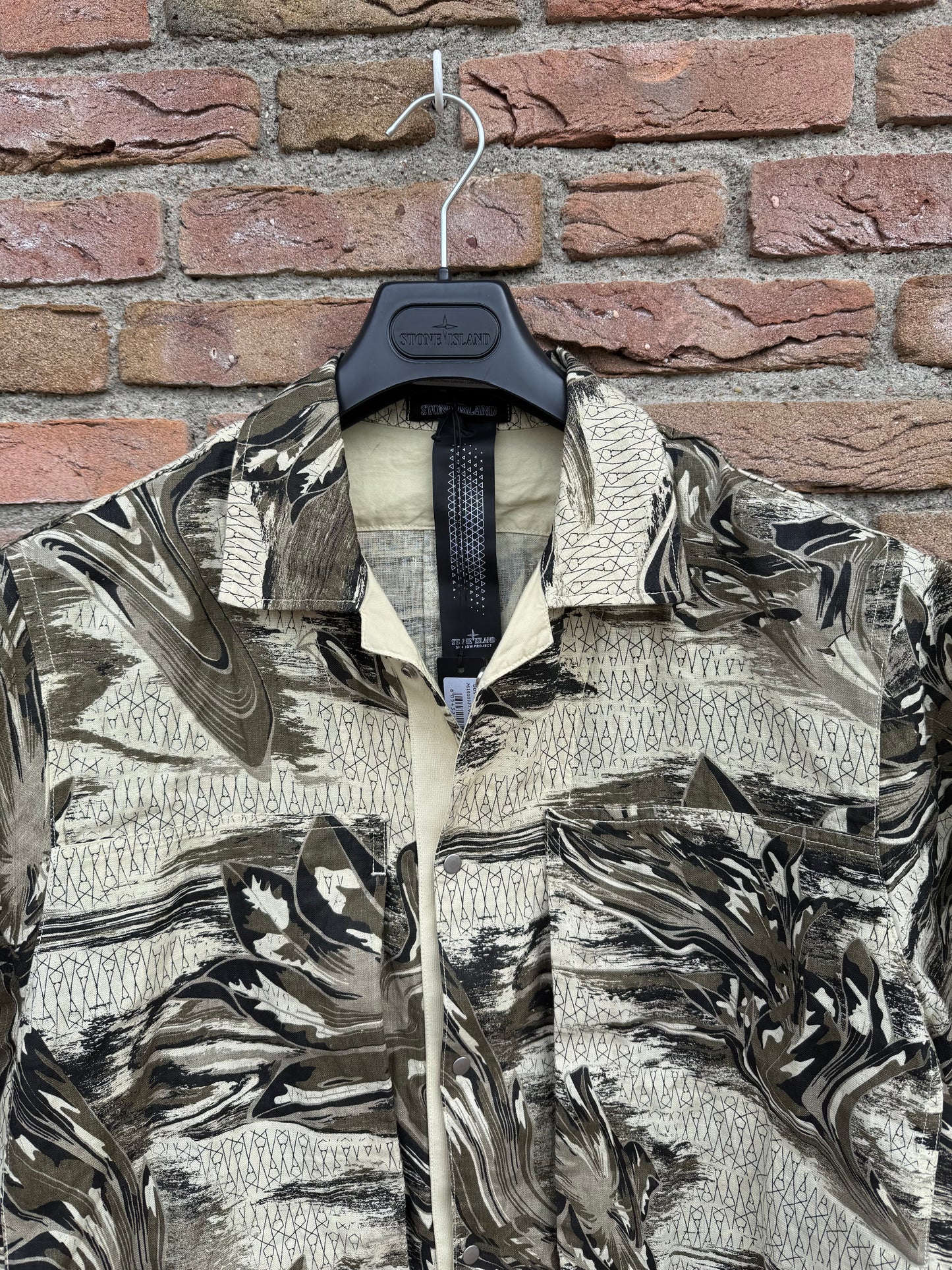 Stone Island Shadow Project Guayabera Shirt - L