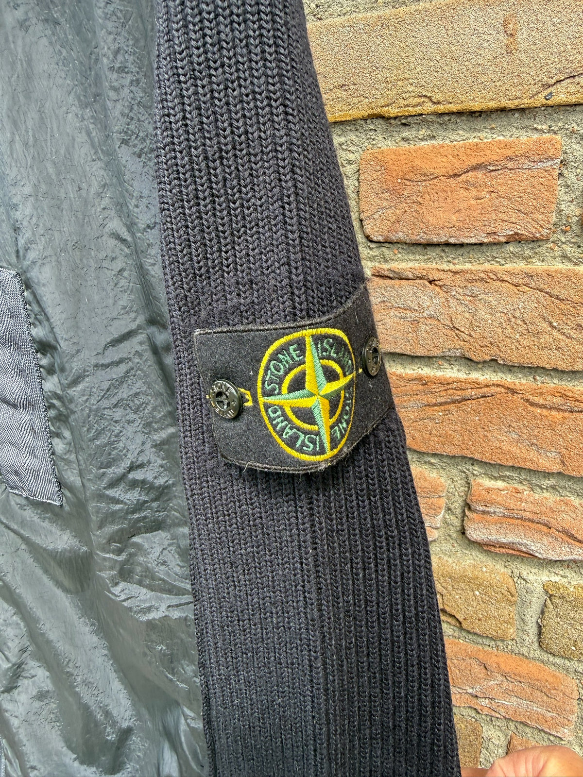 Stone Island Nylon Metal Econyl Primaloft and Knit Jacket - L