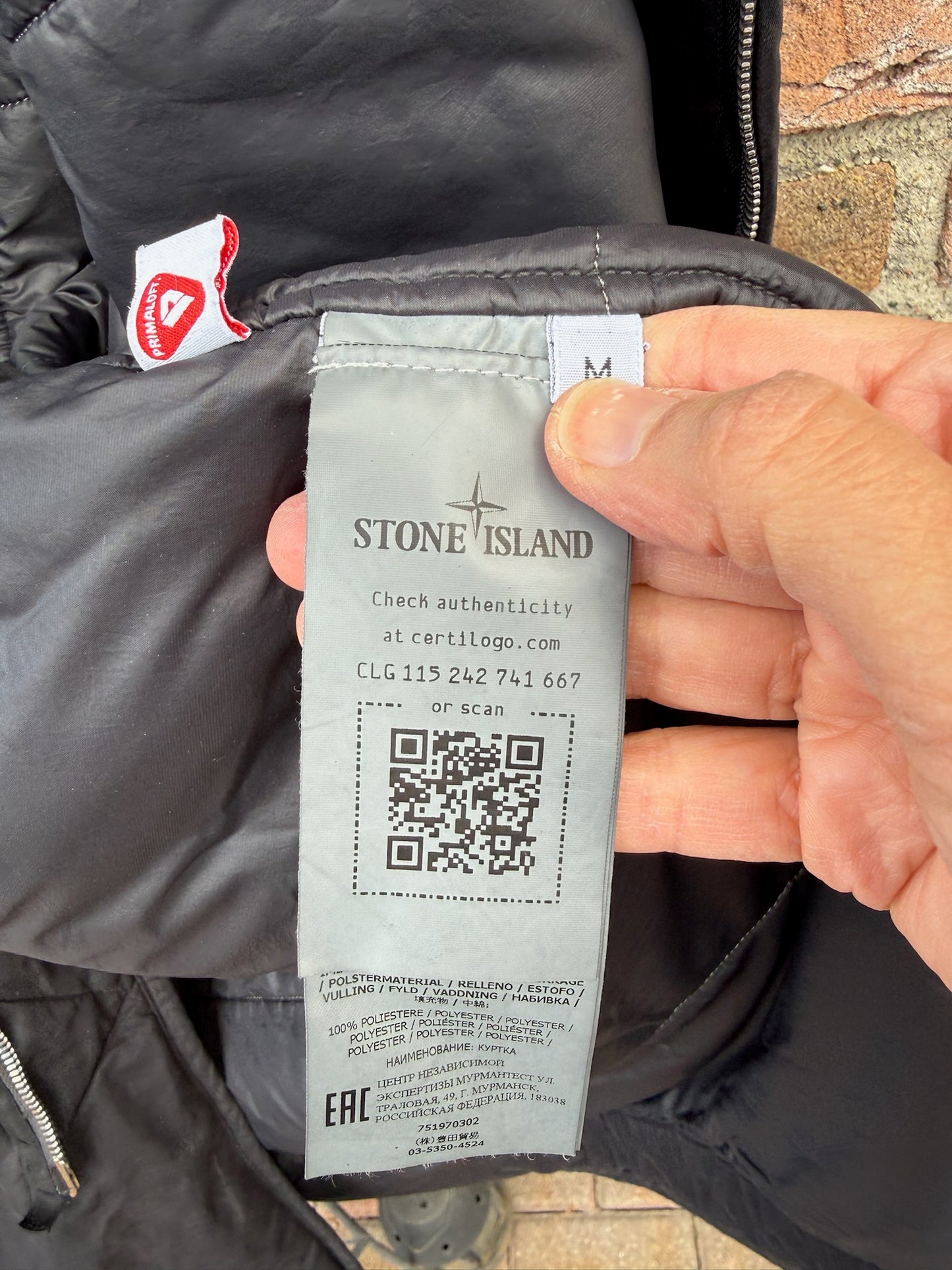 Stone Island Shadow Project Nylon Tela Primaloft Jacket - M