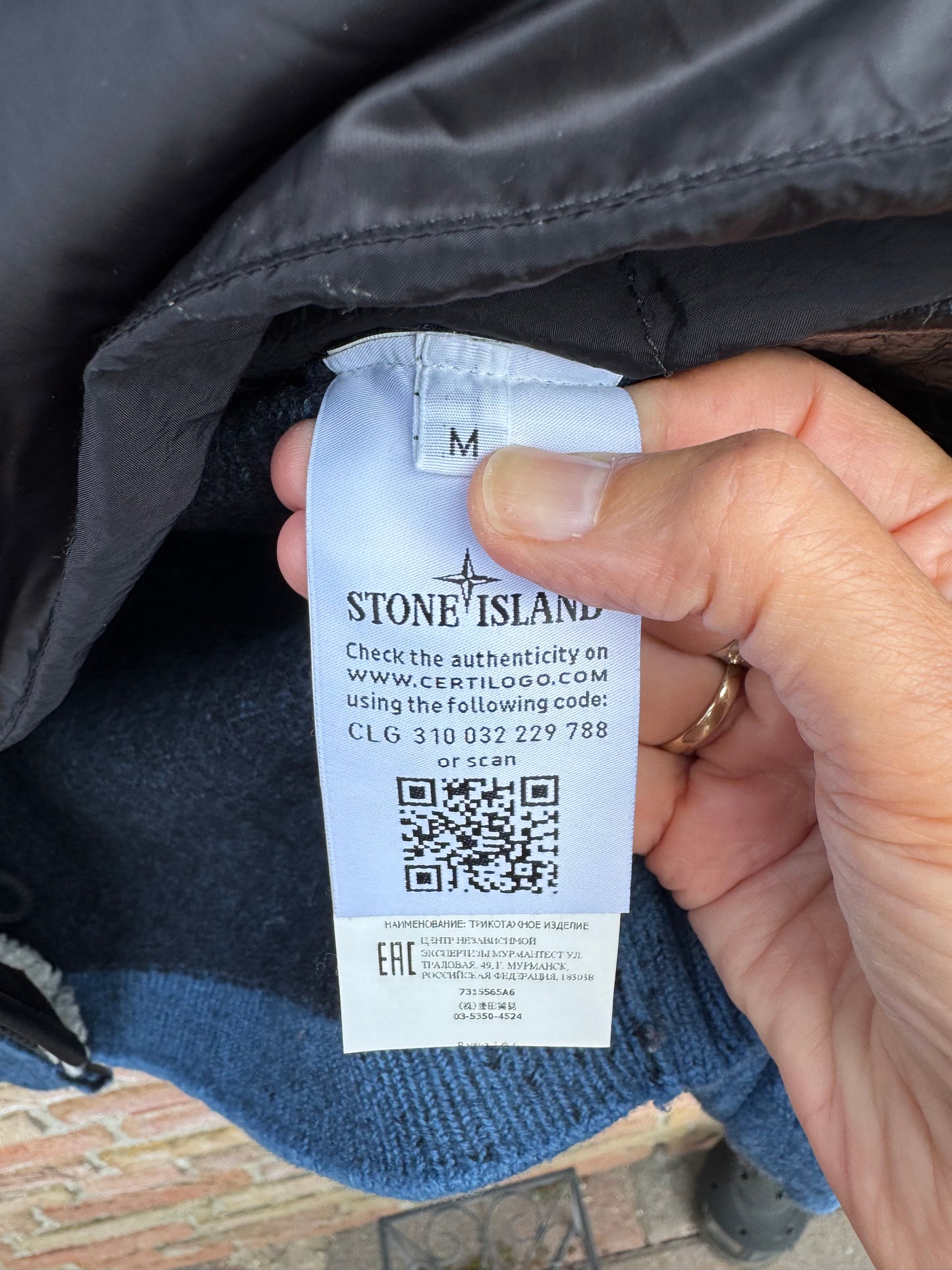 Stone island Sherpa Lined Knit Jacket - M