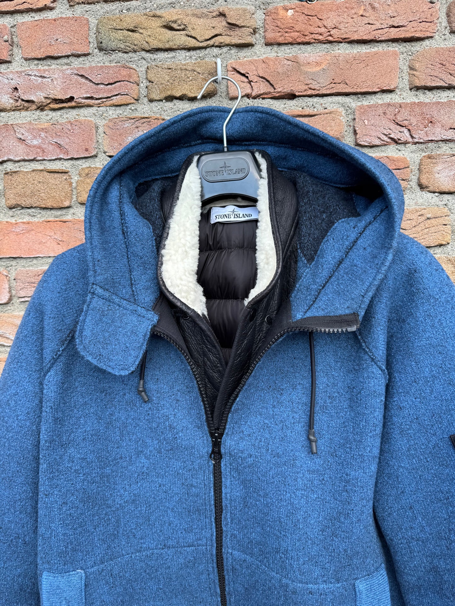 Stone island Sherpa Lined Knit Jacket - M