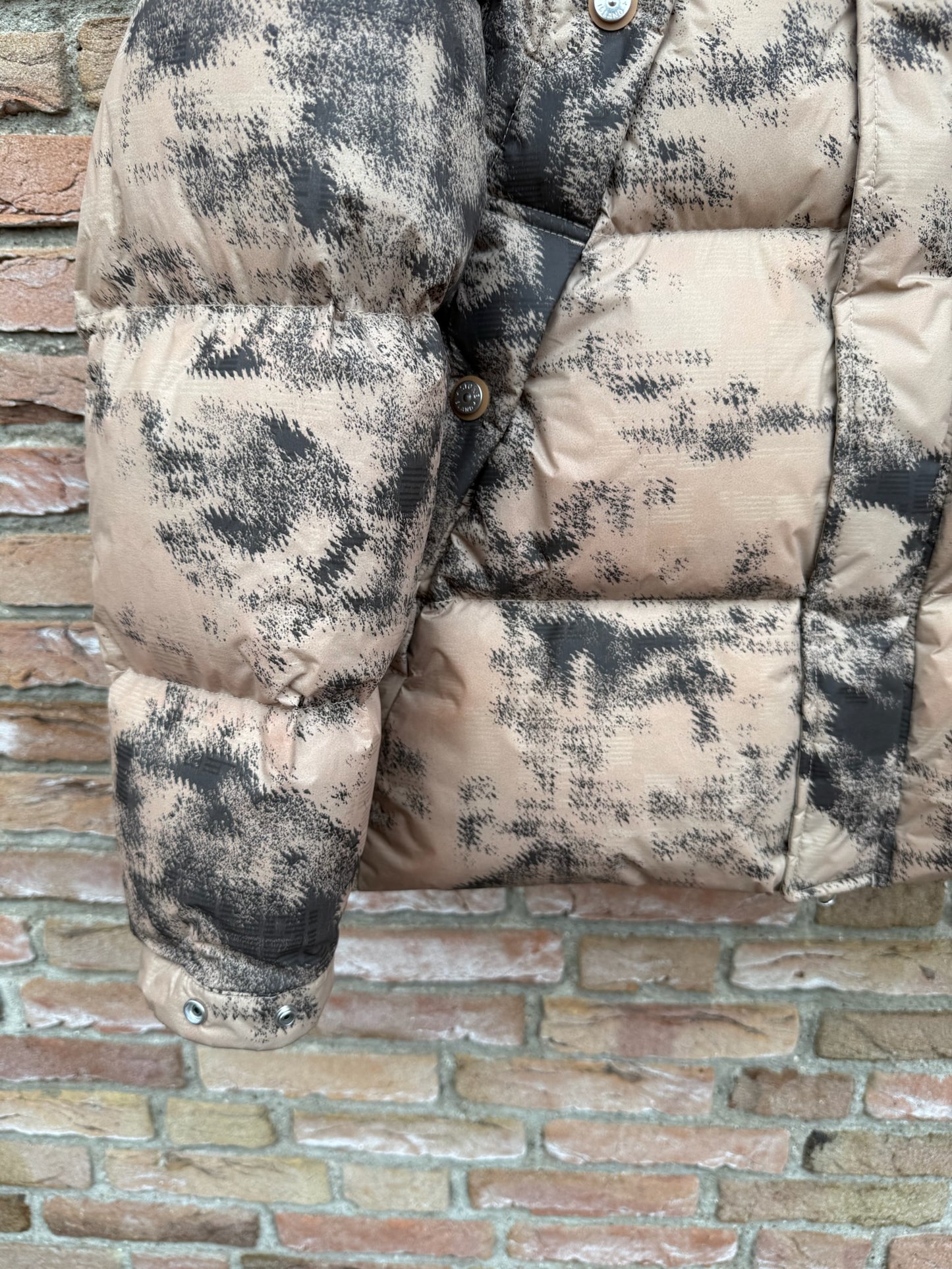 Stone Island Ice Jacket Earth Mapping Camouflage Down Jacket - S