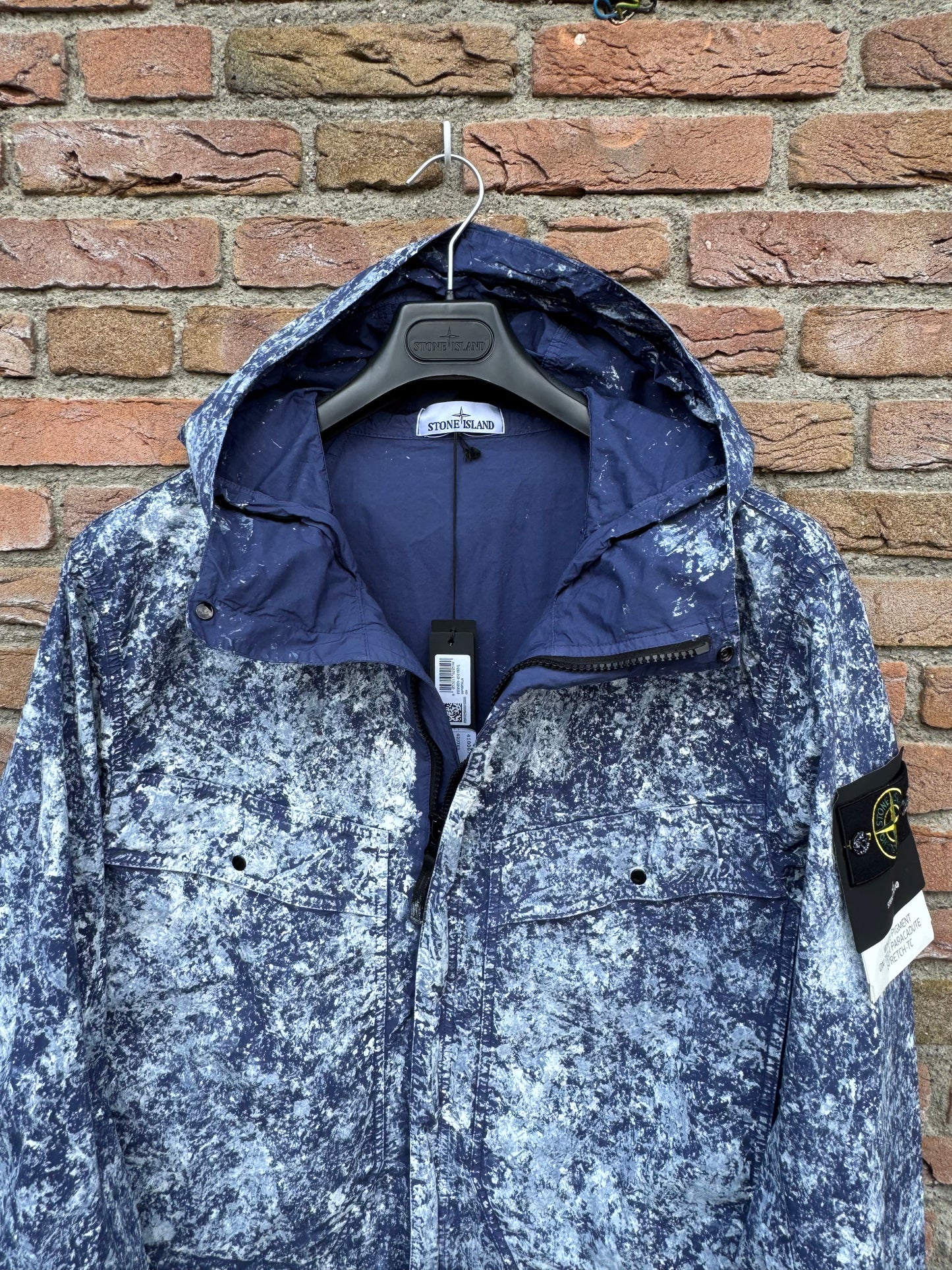Stone Island White Pigment on Tela Paracadute Jacket - XL