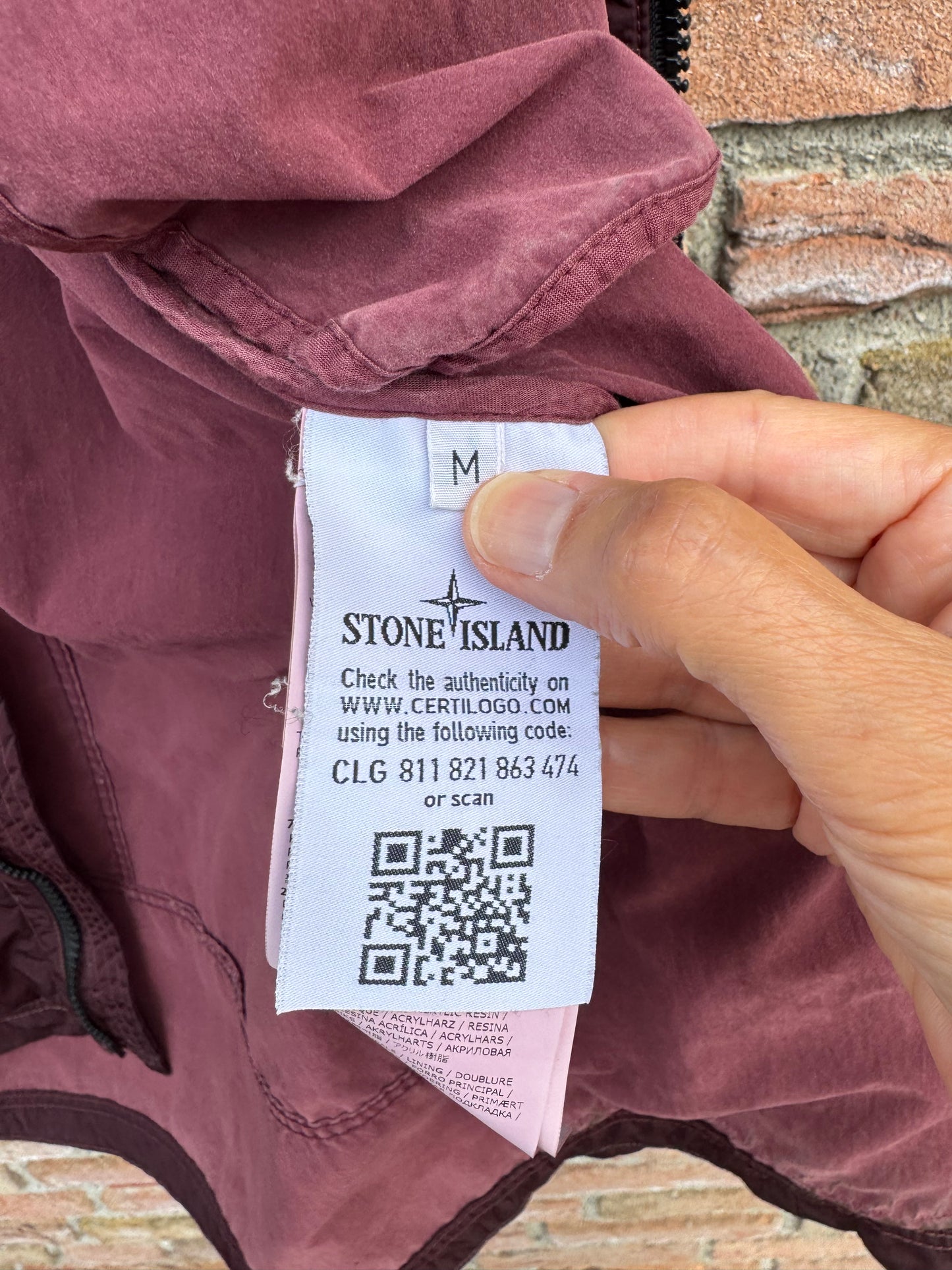 Stone Island Nylon Metal Flock Jacket - M