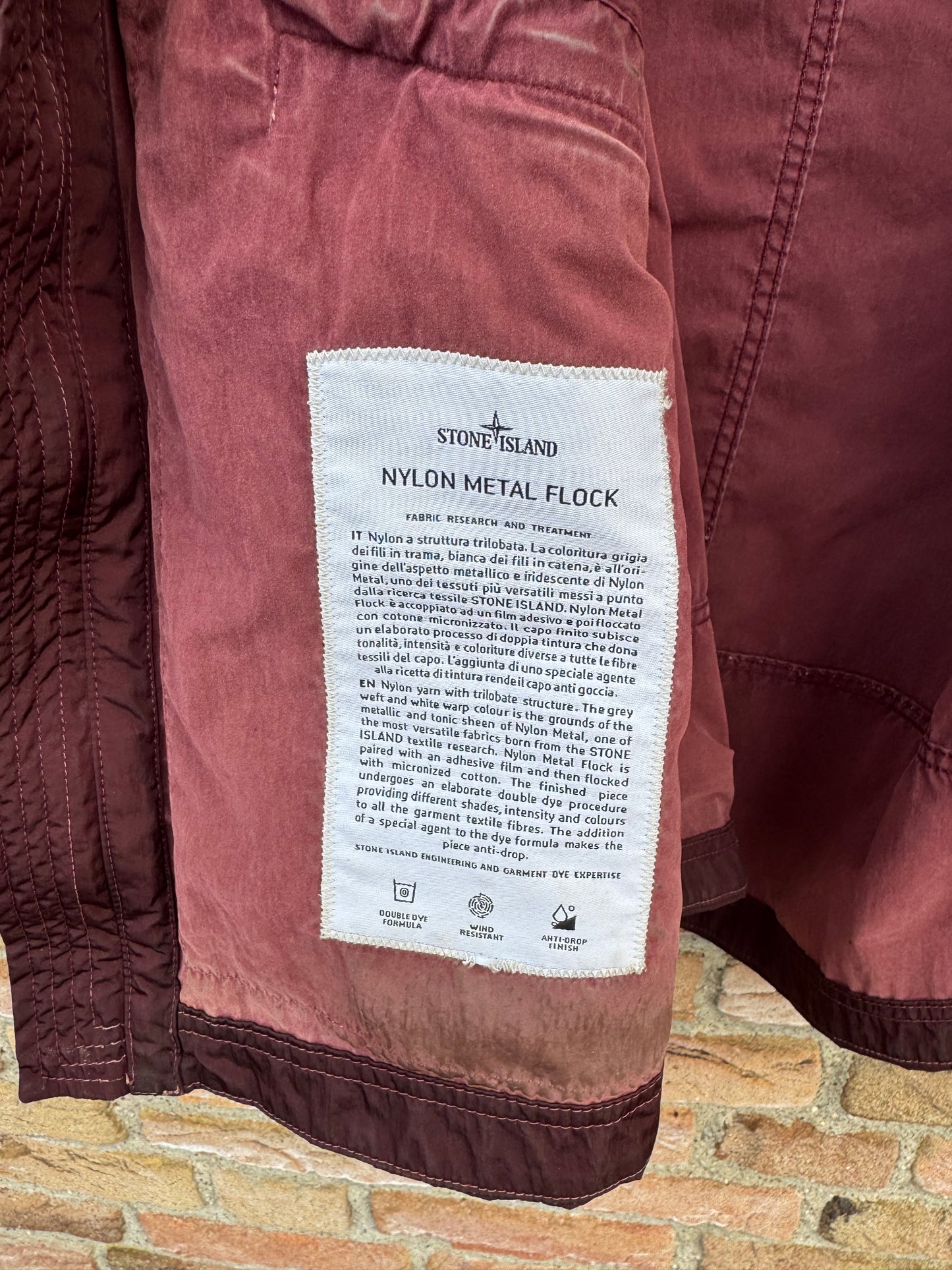Stone Island Nylon Metal Flock Jacket - M