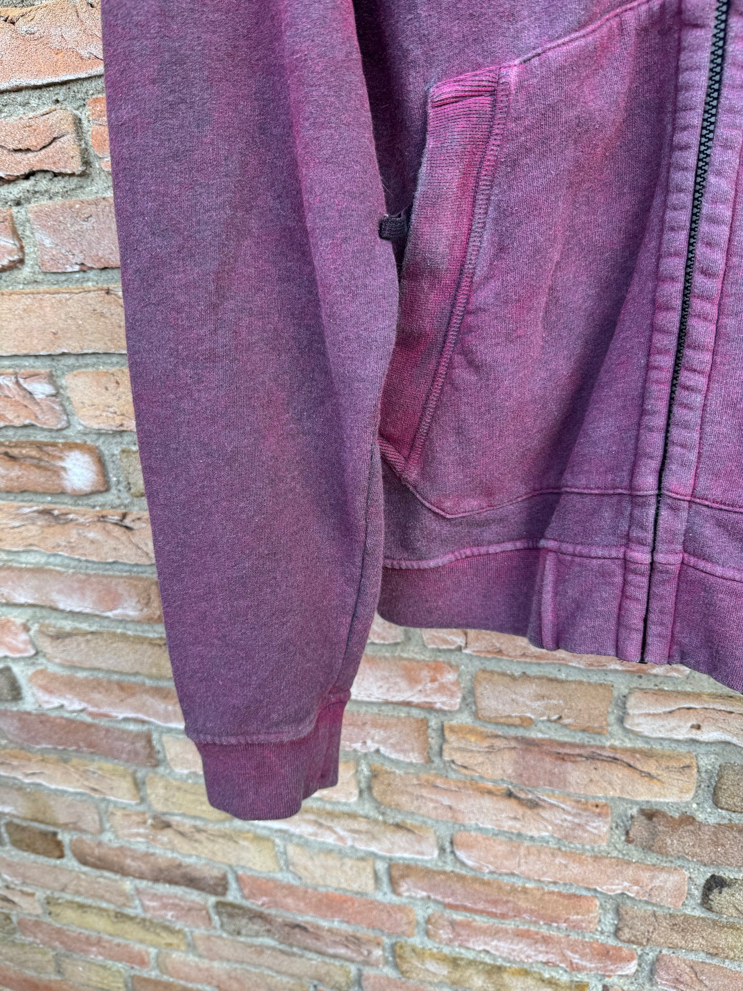 Stone Island Dust Zipped Hoodie - L