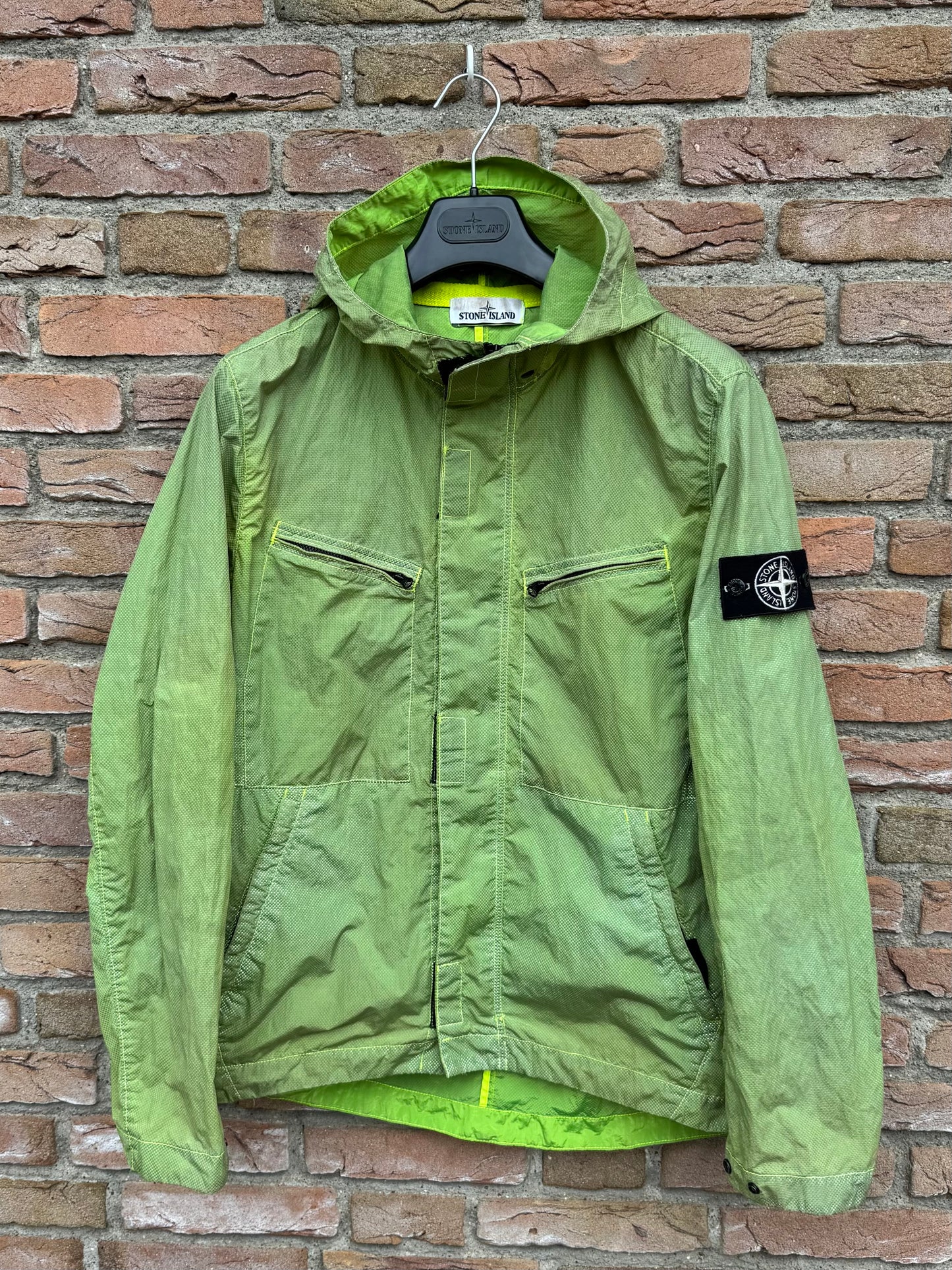 Stone Island Garment Dyed Pixel Reflective Jacket - M