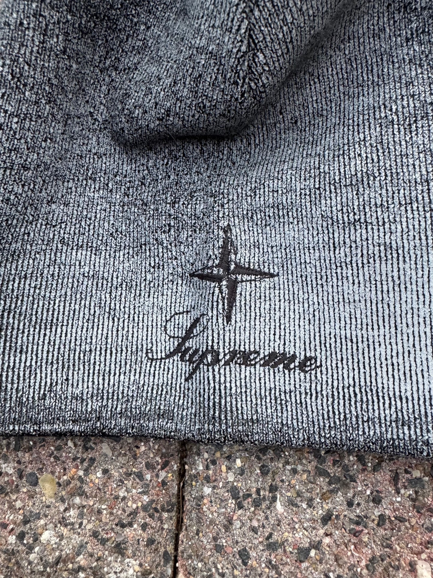 Stone Island x Supreme Reflective Beanie