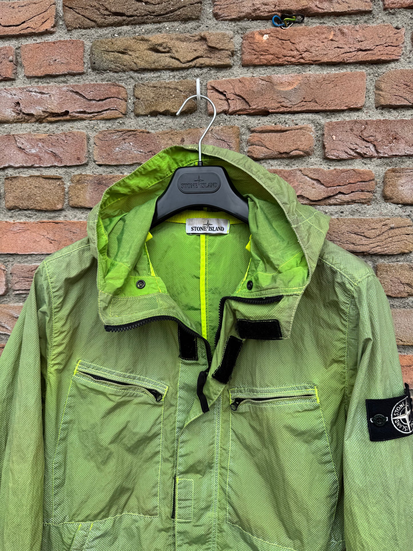 Stone Island Garment Dyed Pixel Reflective Jacket - M