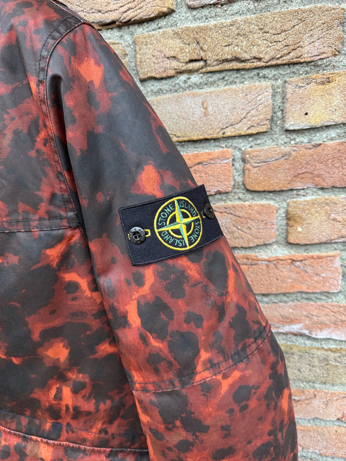 Stone Island Raso Gommato Tortoise Shell OVD Jacke - L