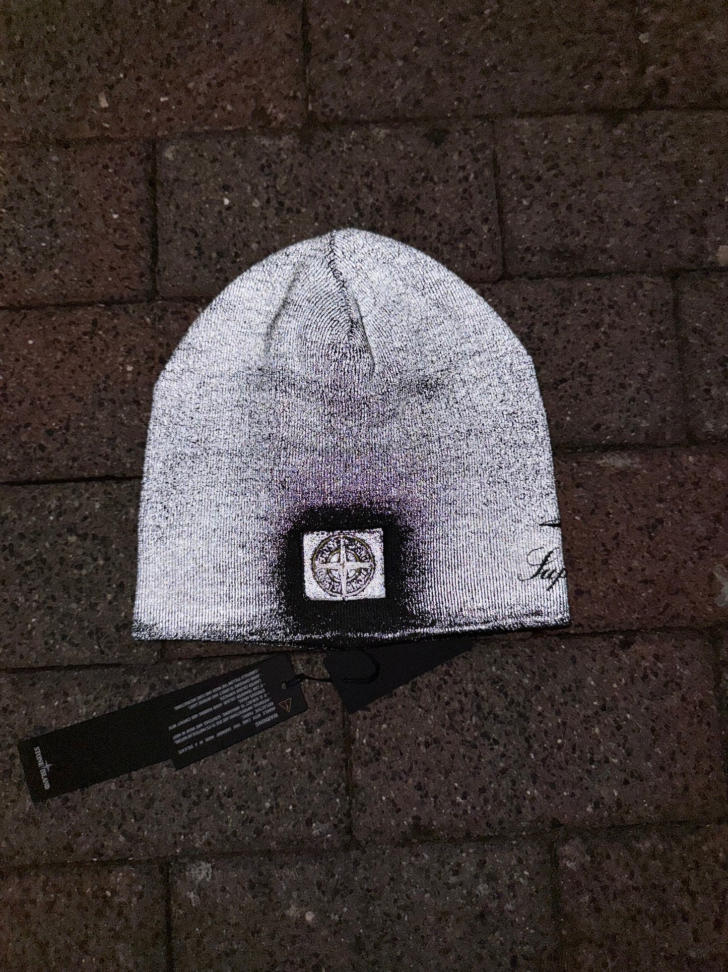 Stone Island x Supreme Reflective Beanie