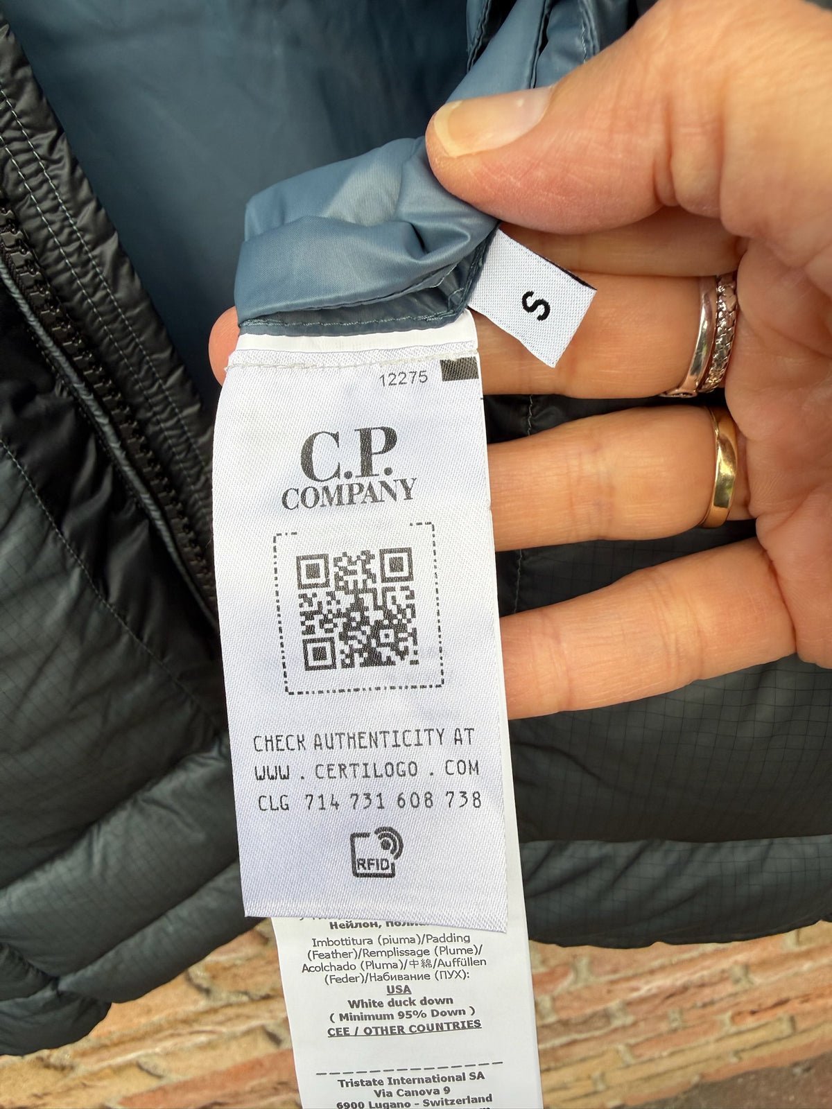 C.P. Company D.D. Shell Down Jacket - S
