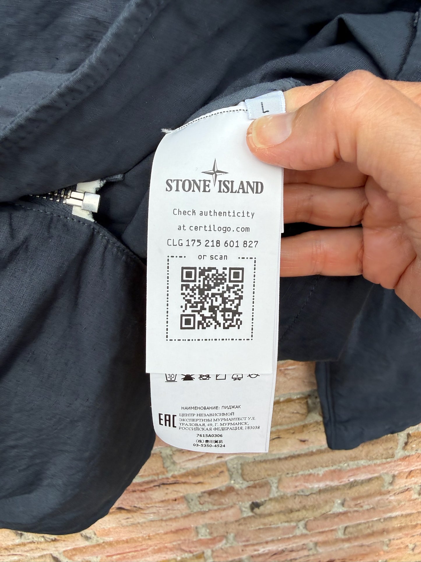 Stone Island Tela Cotone Lino Fiammato-TC Jacket - L
