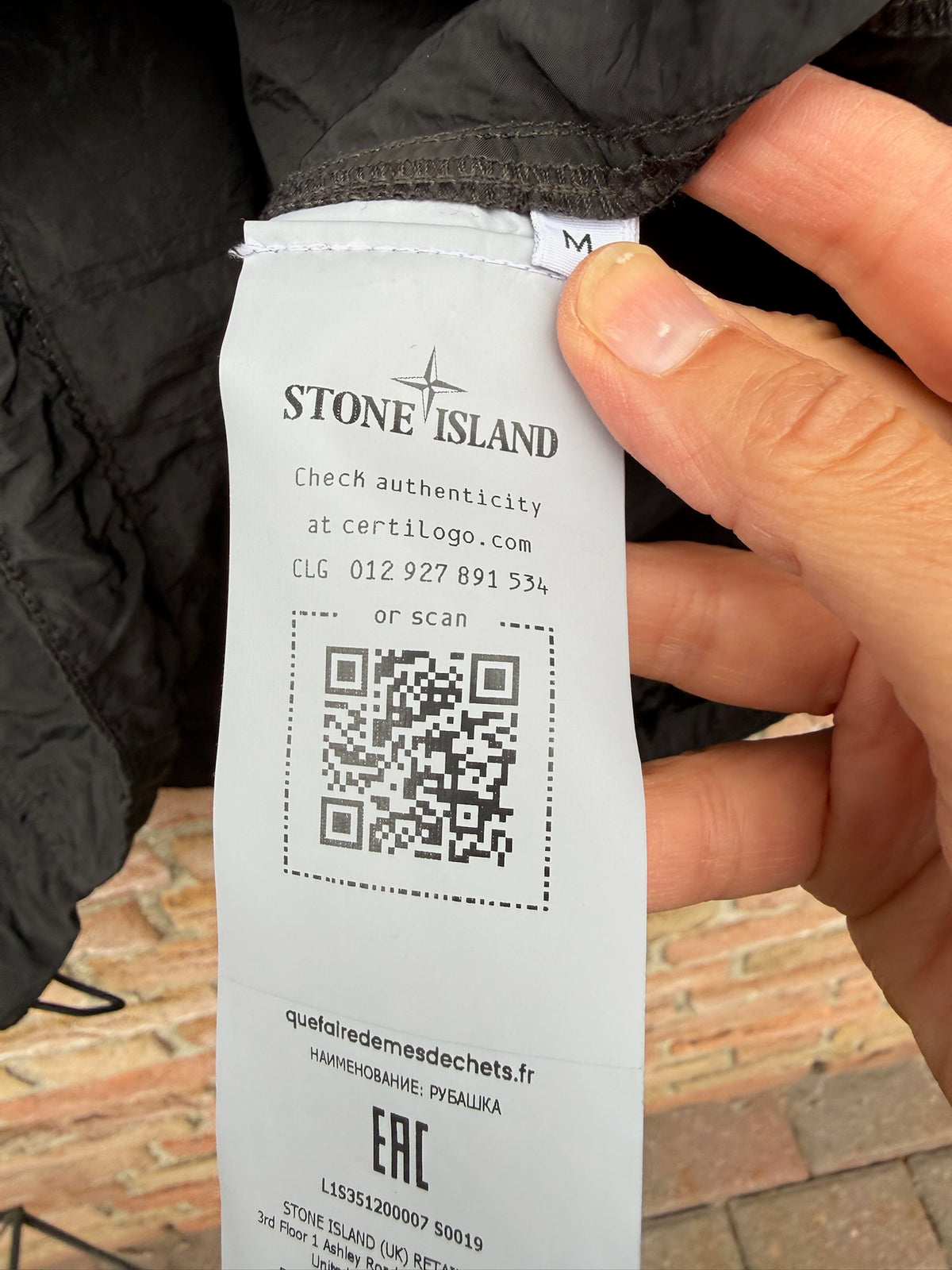 Stone Island Nylon Metal Zip Smock - M