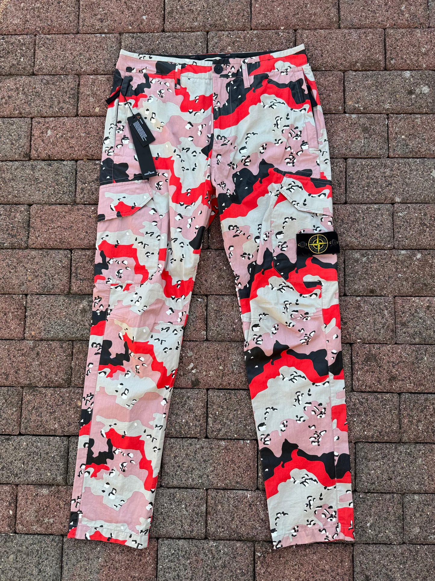 Stone Island Desert Camo Cargos - W30