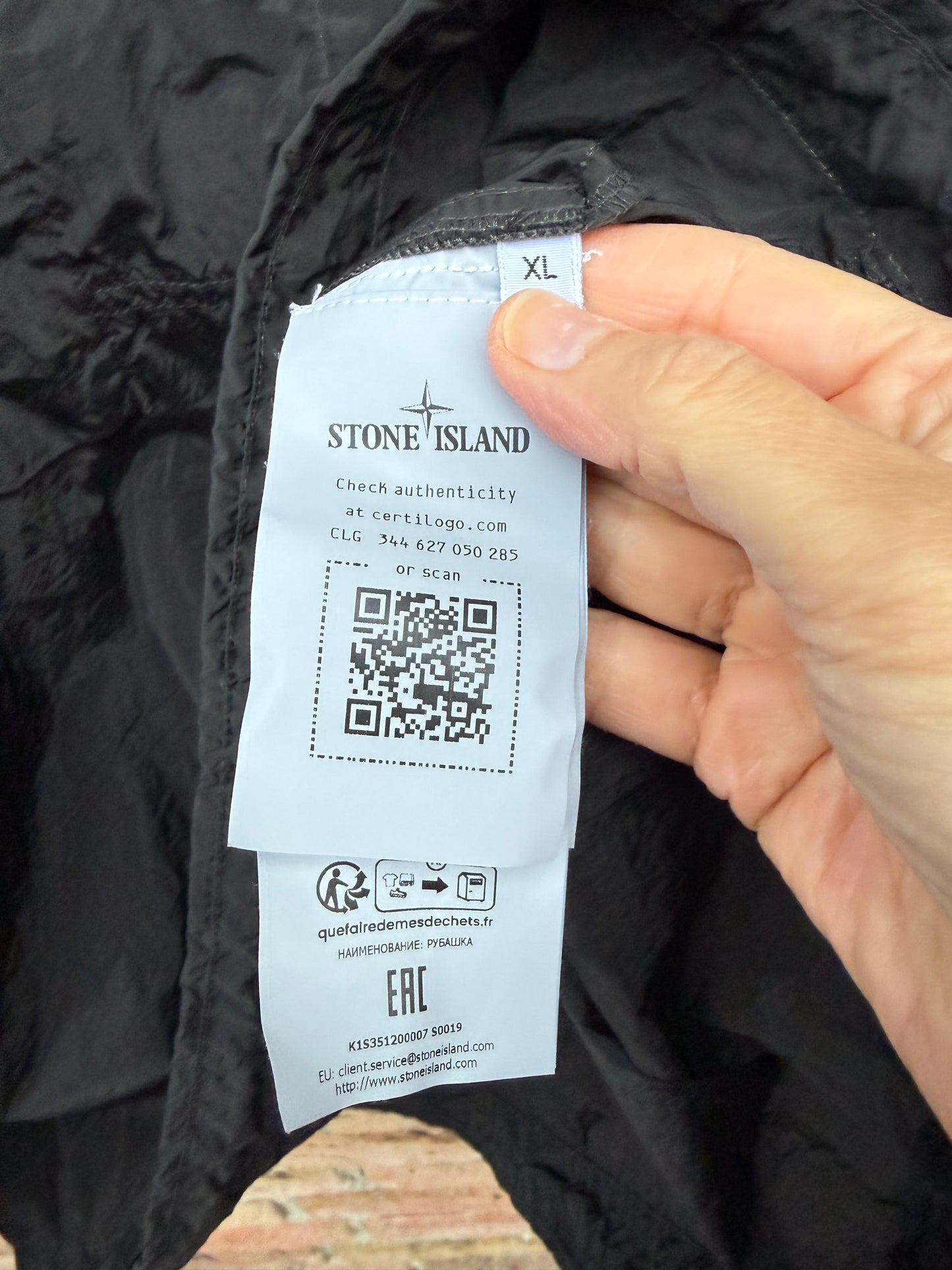 Stone Island Nylon Metal Zip Smock - XL