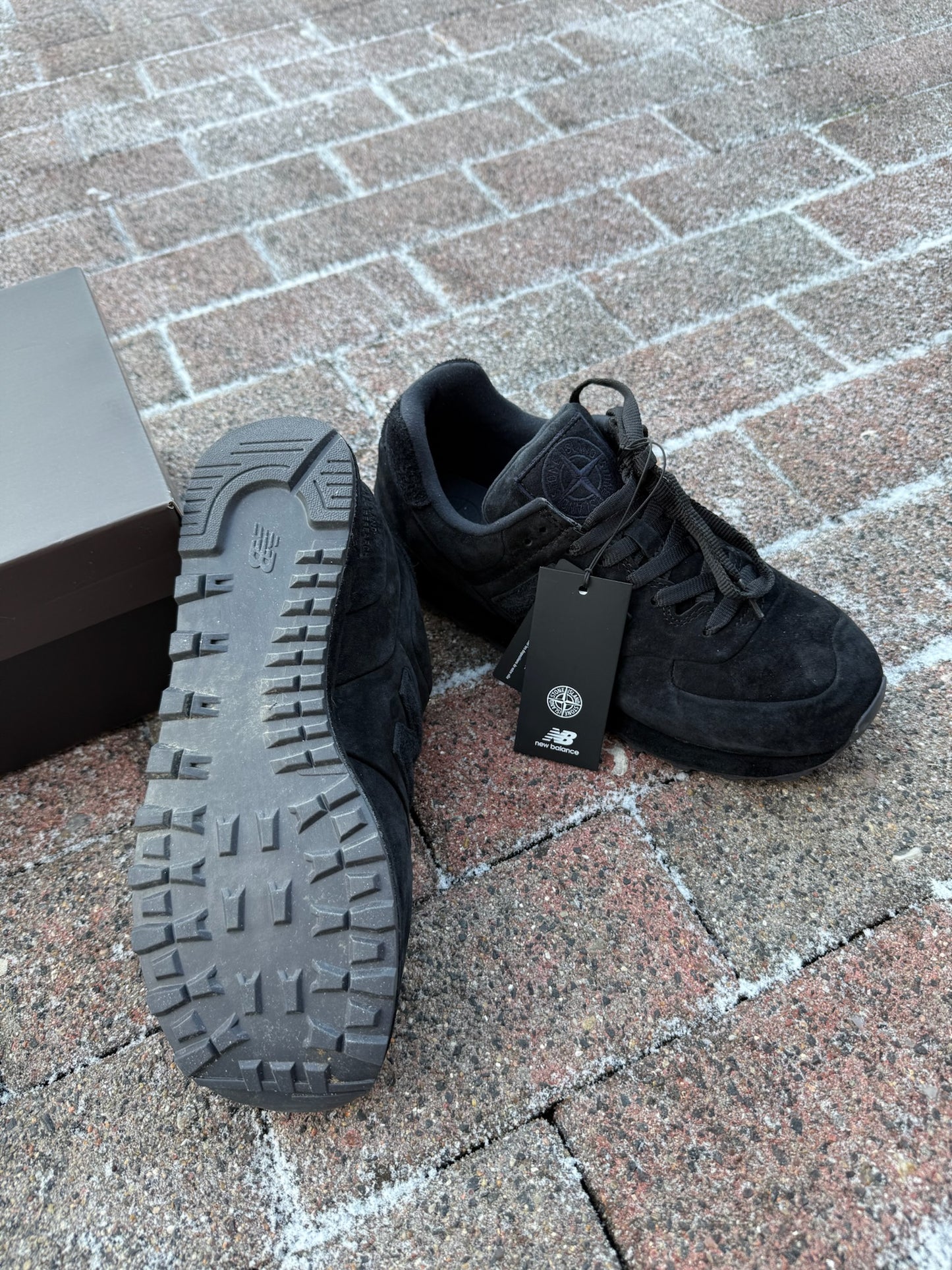 Stone Island x New Balance 574 Ghost Trainers - UK 8.5
