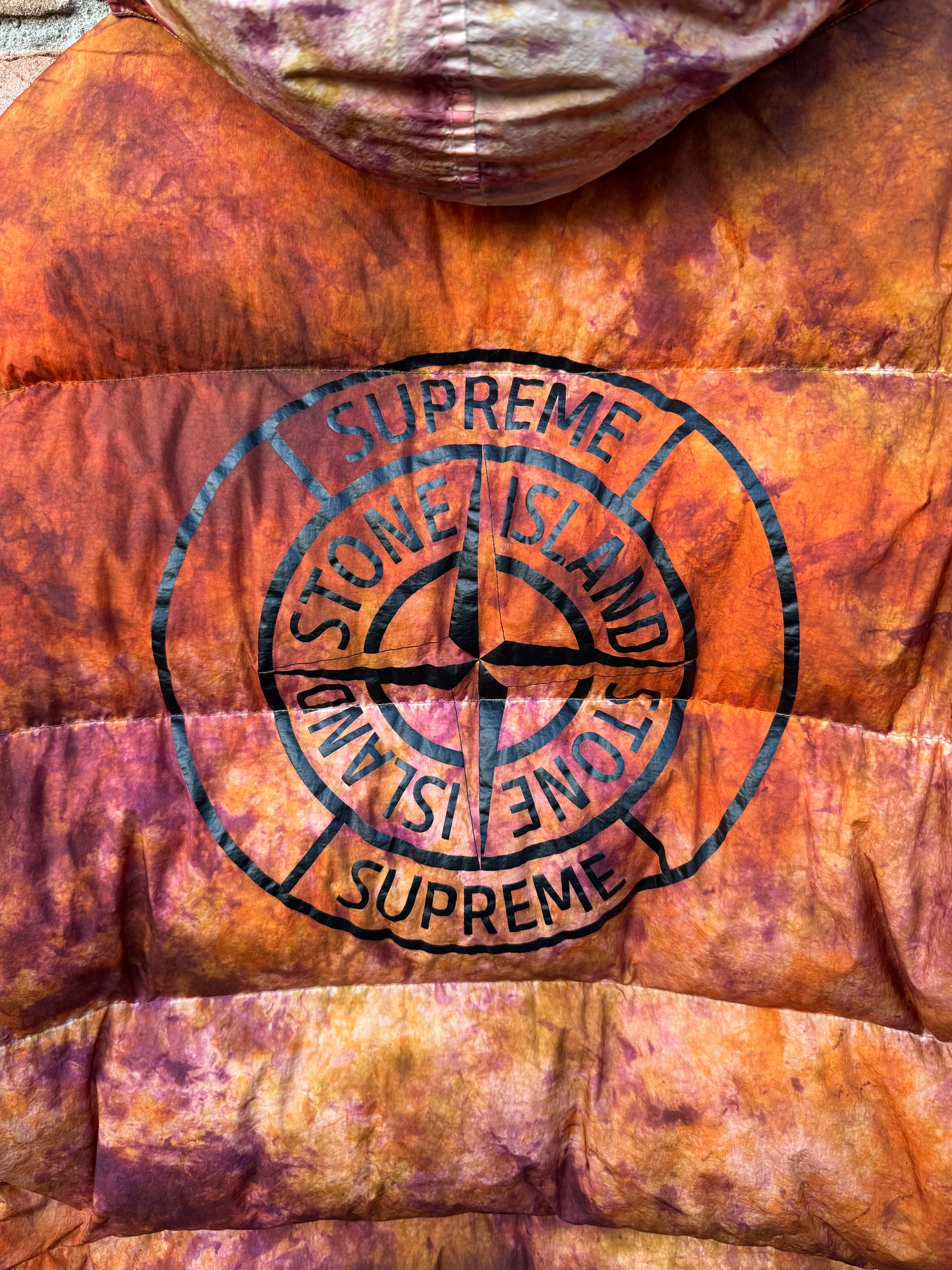 Stone Island x Supreme Paintball Camouflage Down Jacket - L