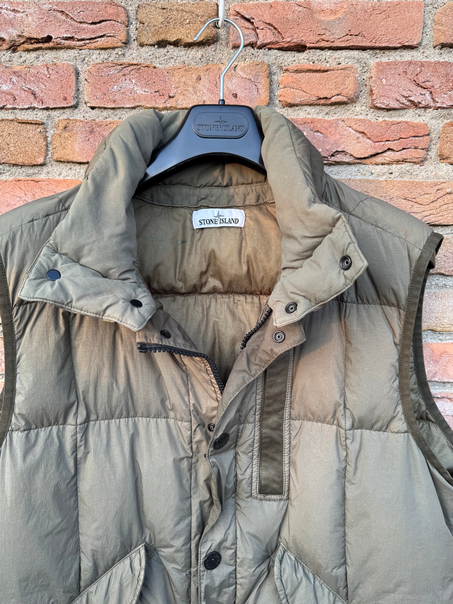 Stone Island Crinkle Reps Down Gilet - XXL