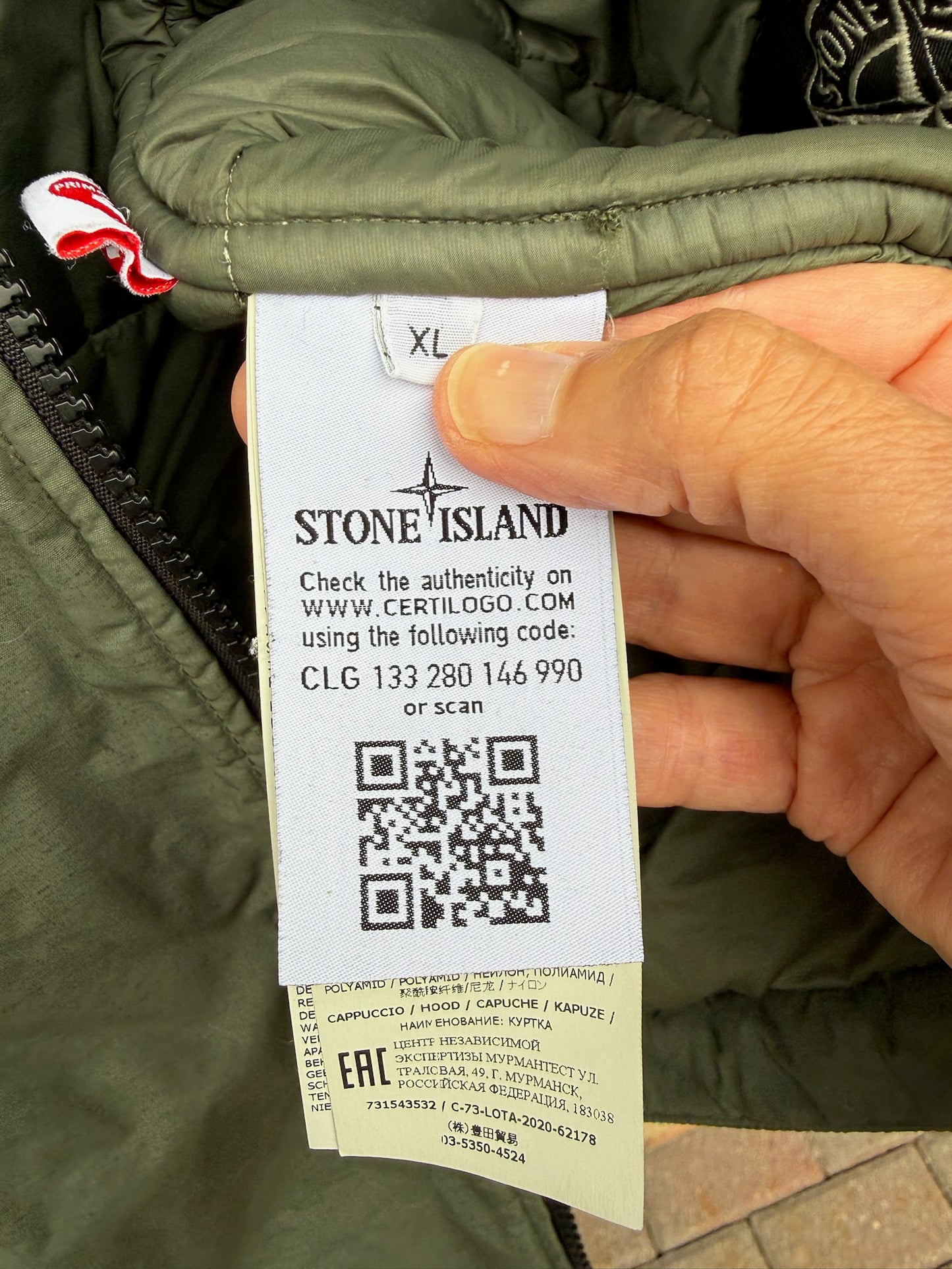 Stone Island Naslan Light Watro Primaloft-TC Jacket - XL