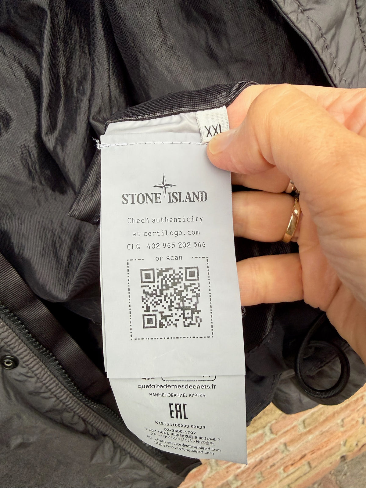 Stone Island Garment Dyed Crinkle Reps NY Jacket - XXL
