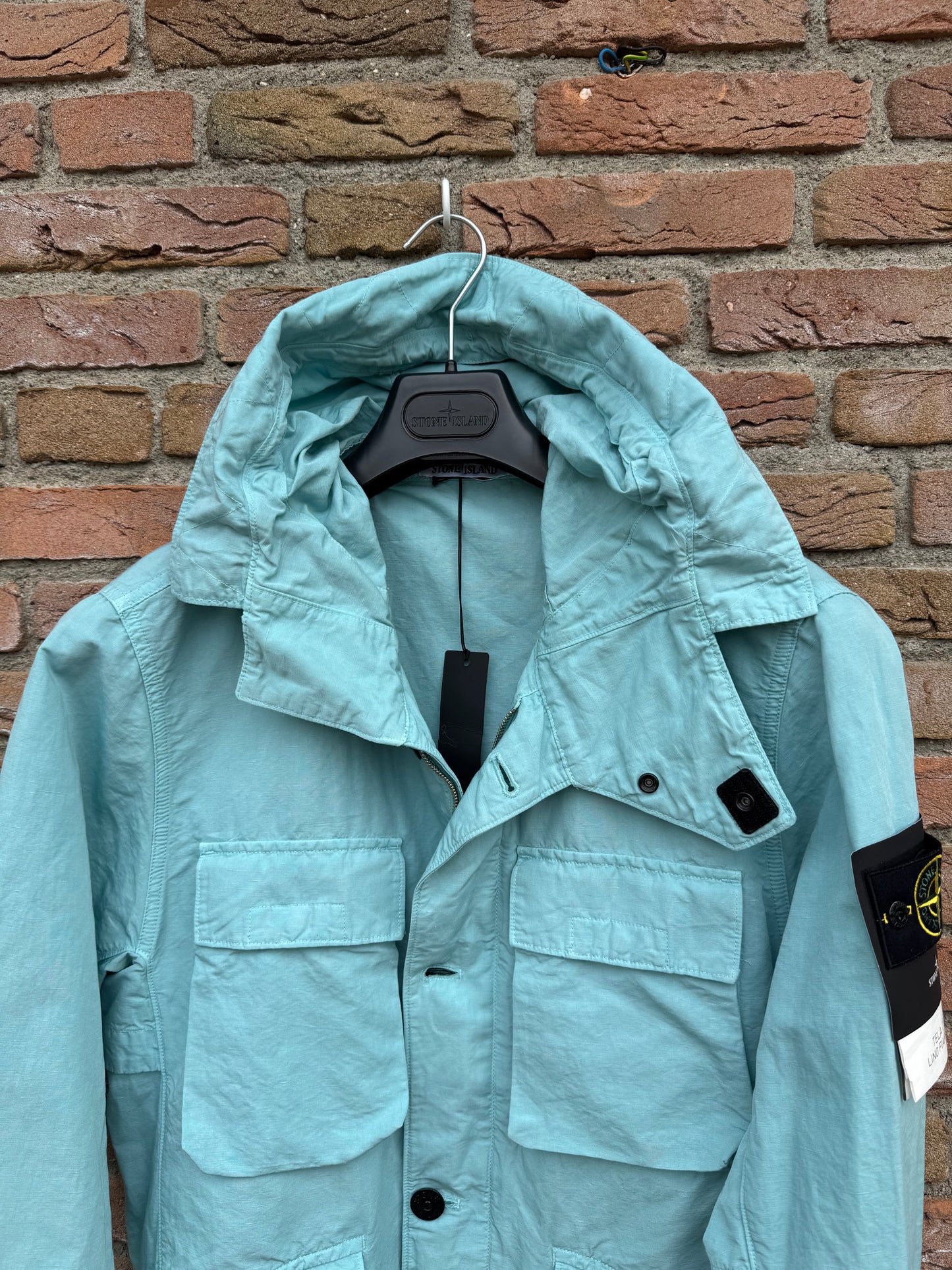 Stone Island Tela Cotone Lino Fiammato-TC Jacket - L