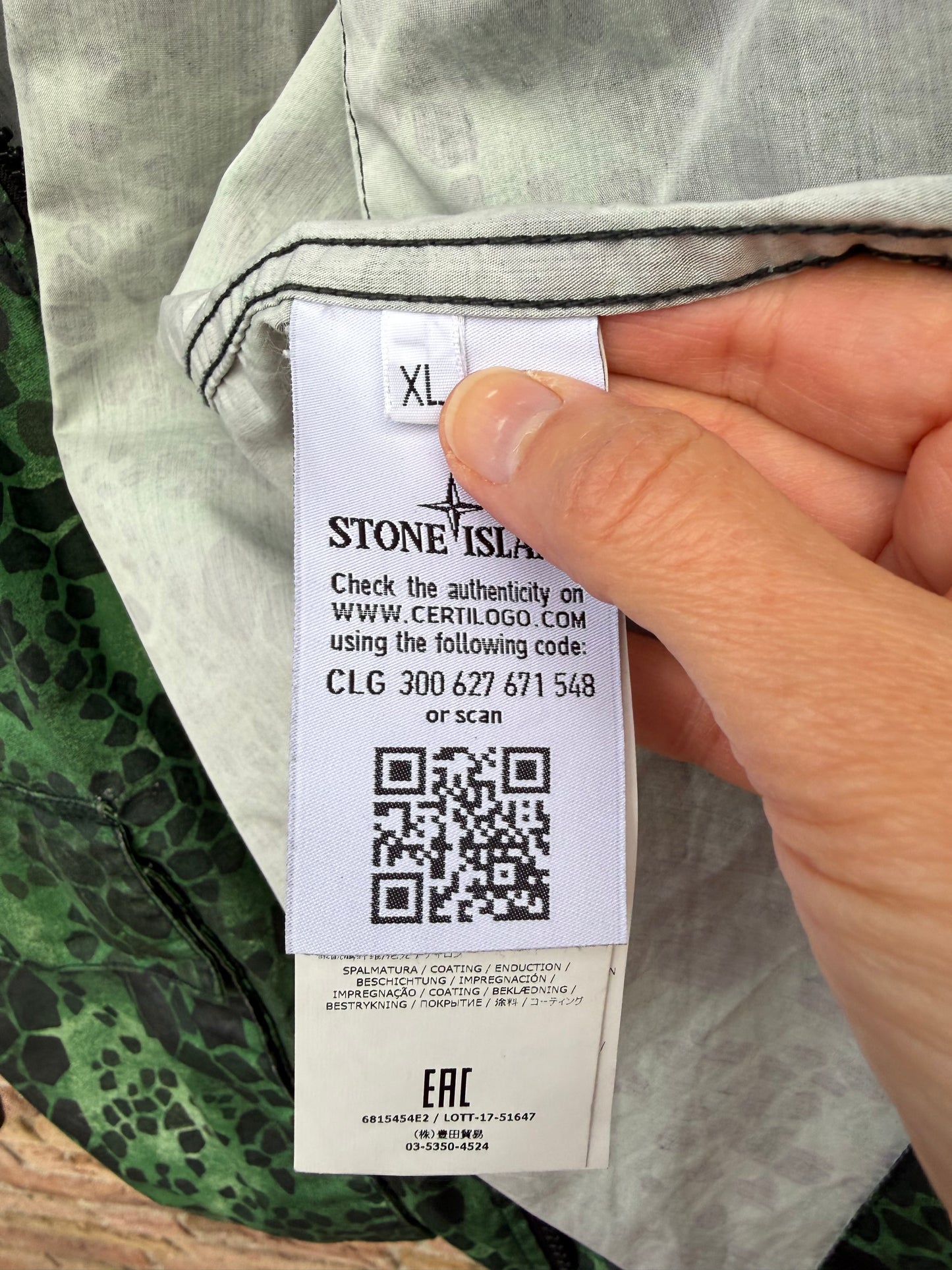 Stone Island 50 Fili Alligator Camo Jacket - XL