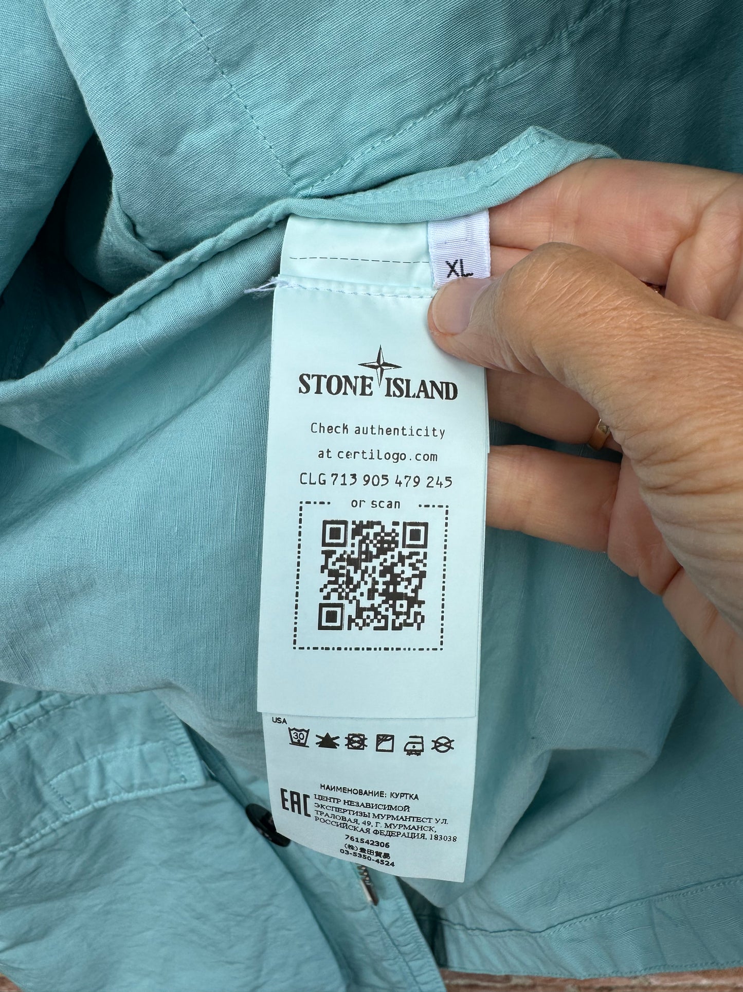 Stone Island Tela Cotone Lino Fiammato-TC Jacket - XL