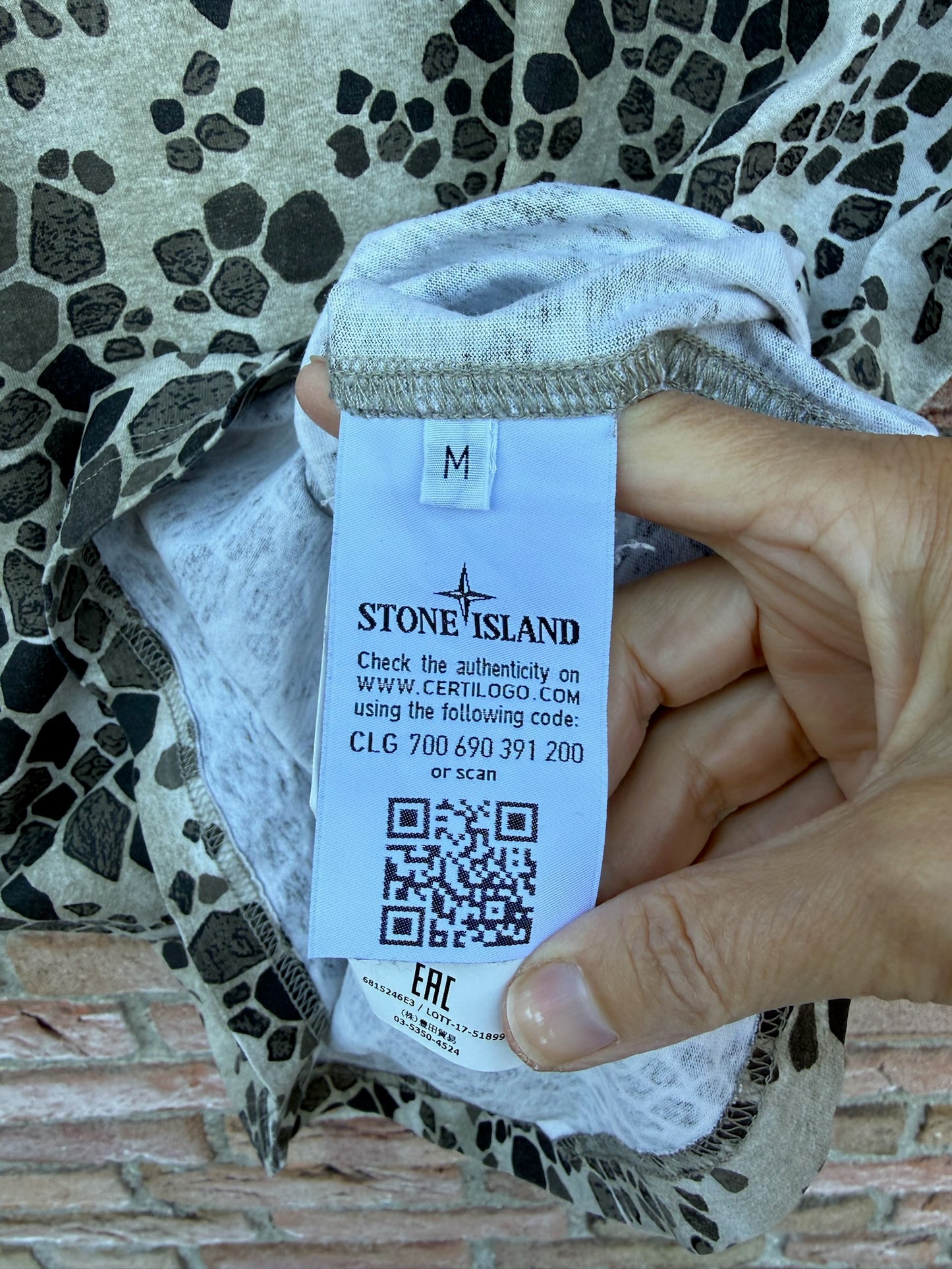 Stone Island Alligator Camo T-Shirt - M