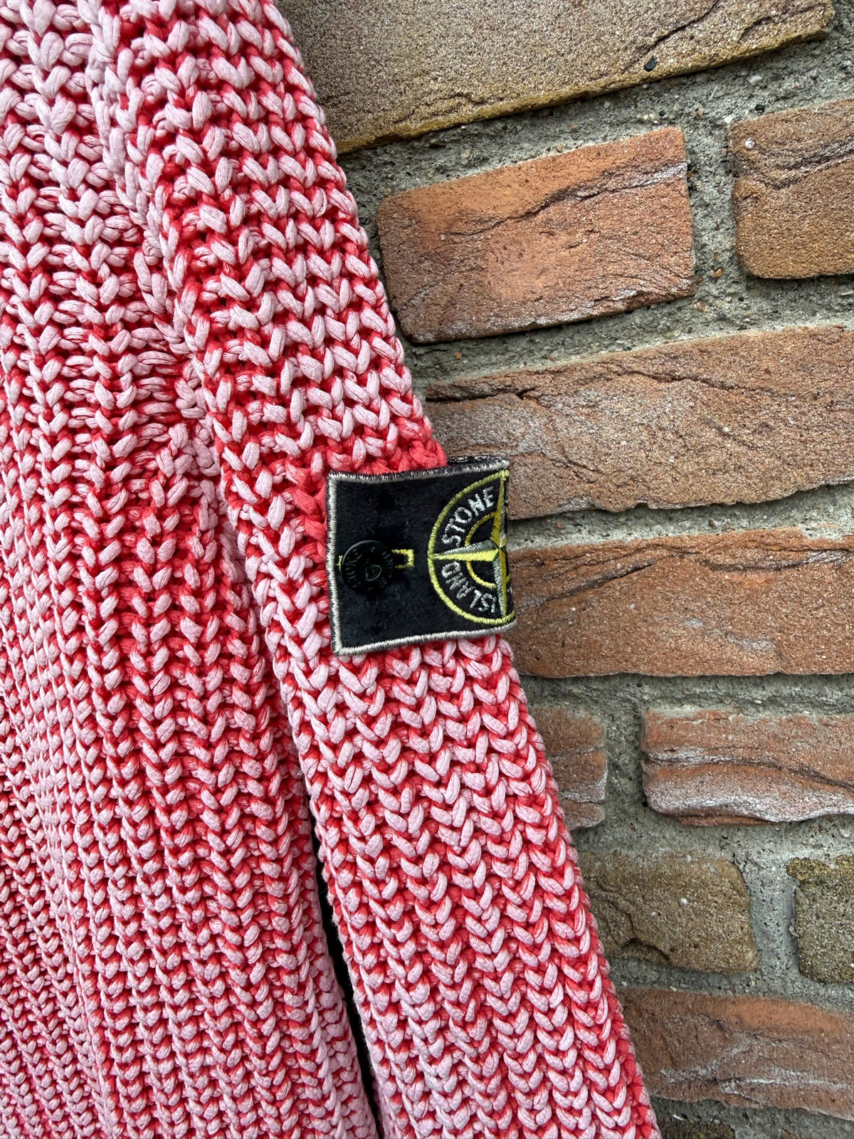 Stone Island Hand Corrosion Knit Pullover - L