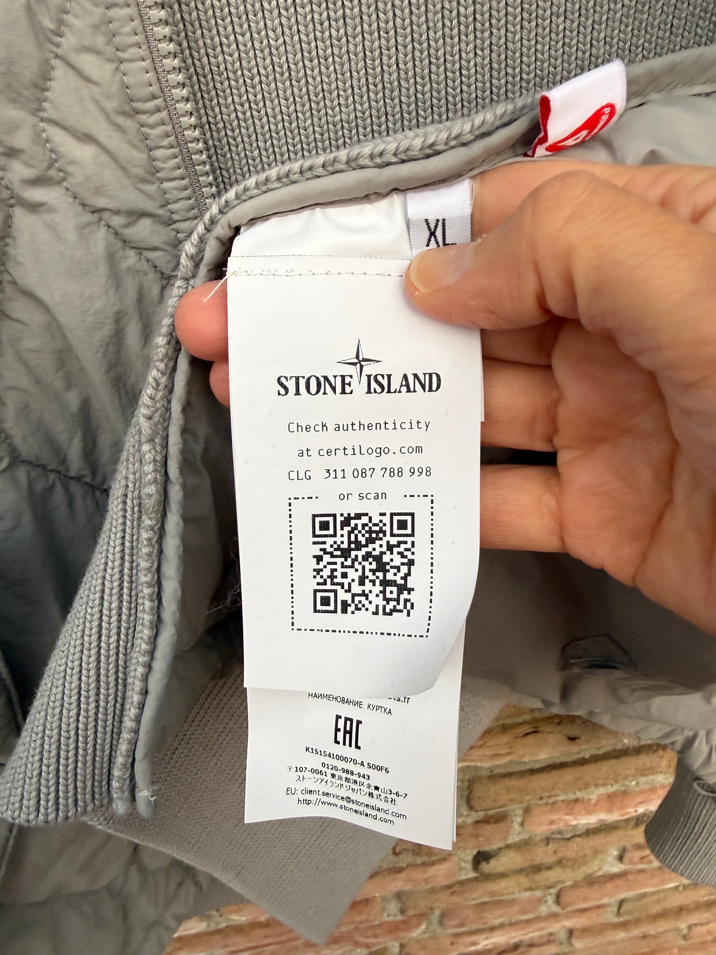 Stone Island Nylon Smerigliato and Knit Jacket - XL