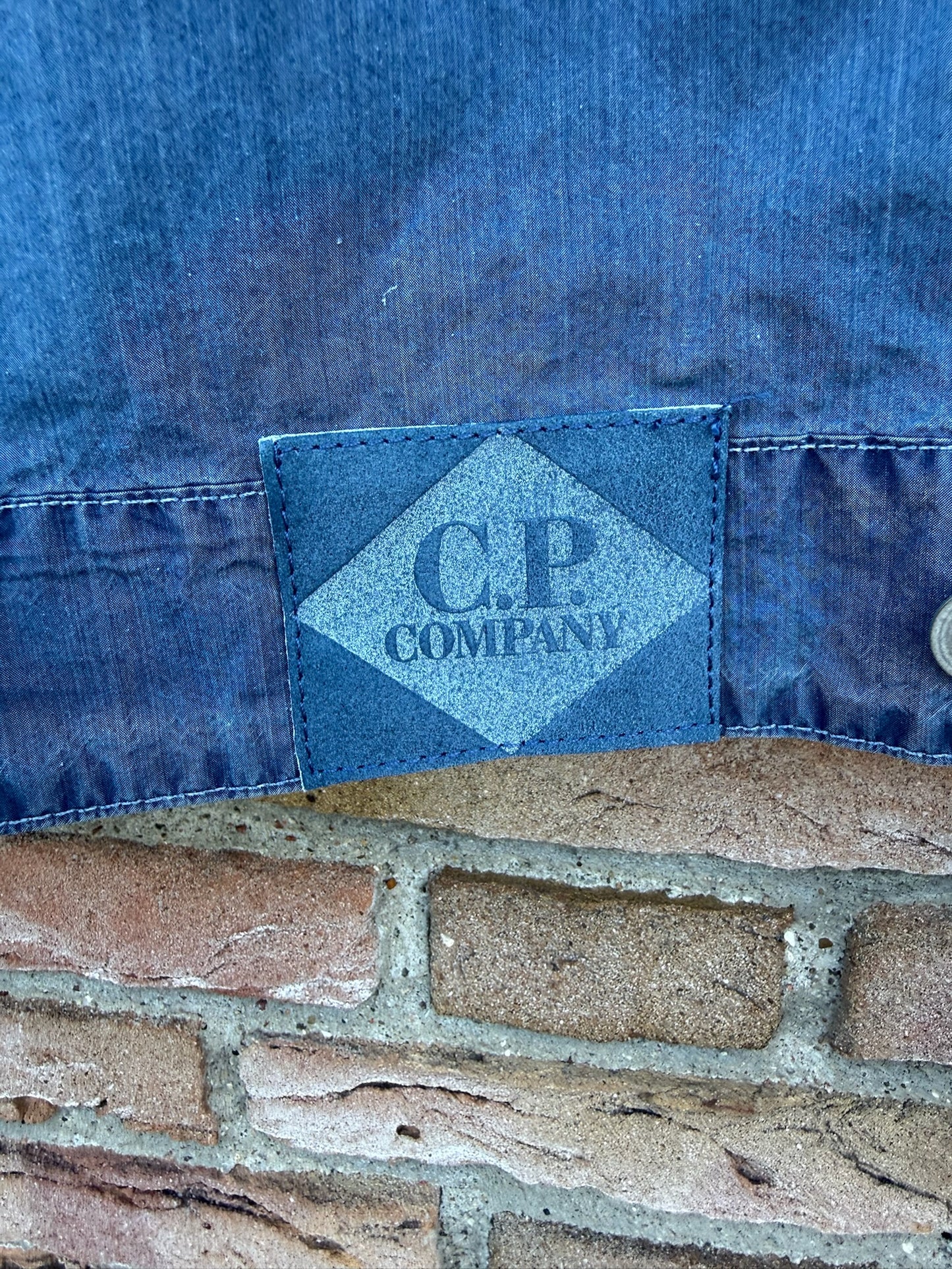 C.P. Company 50 Fili Indigo Bleached Goggle Jacket - L