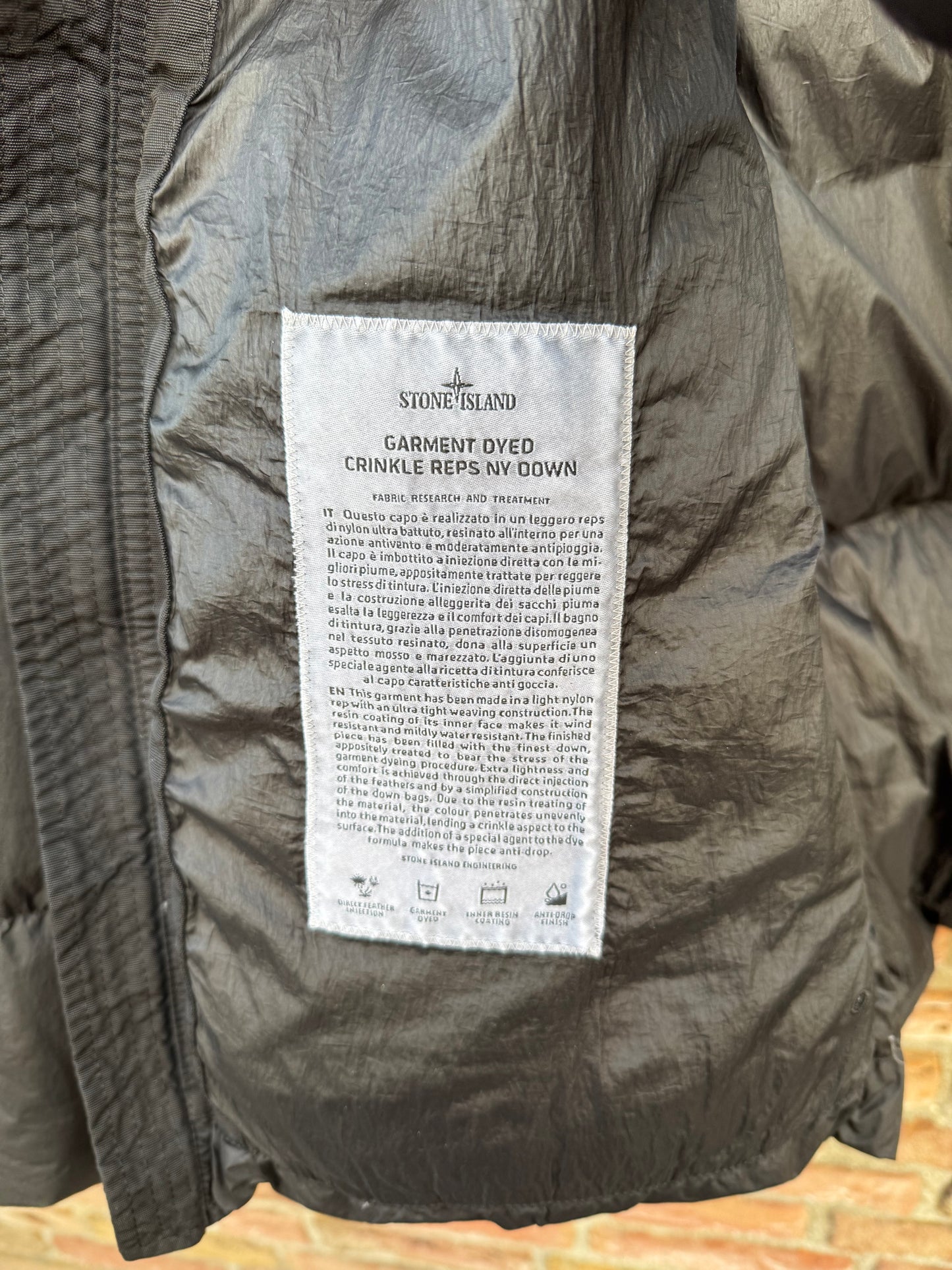 Stone Island Crinkle Reps Daunenjacke - S