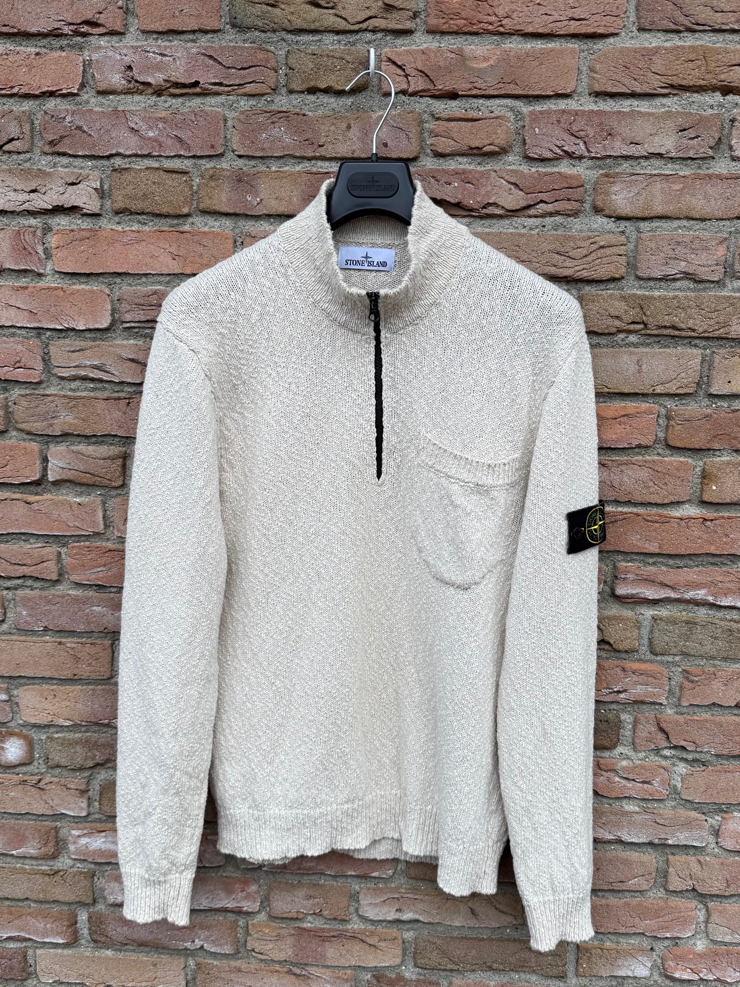 Stone Island Zip Knit Pullover - M