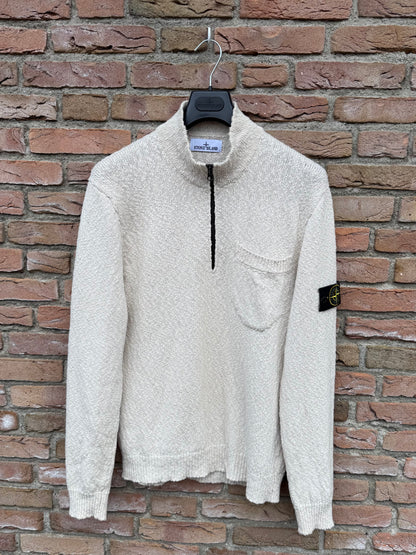 Stone Island Zip Knit Pullover - M