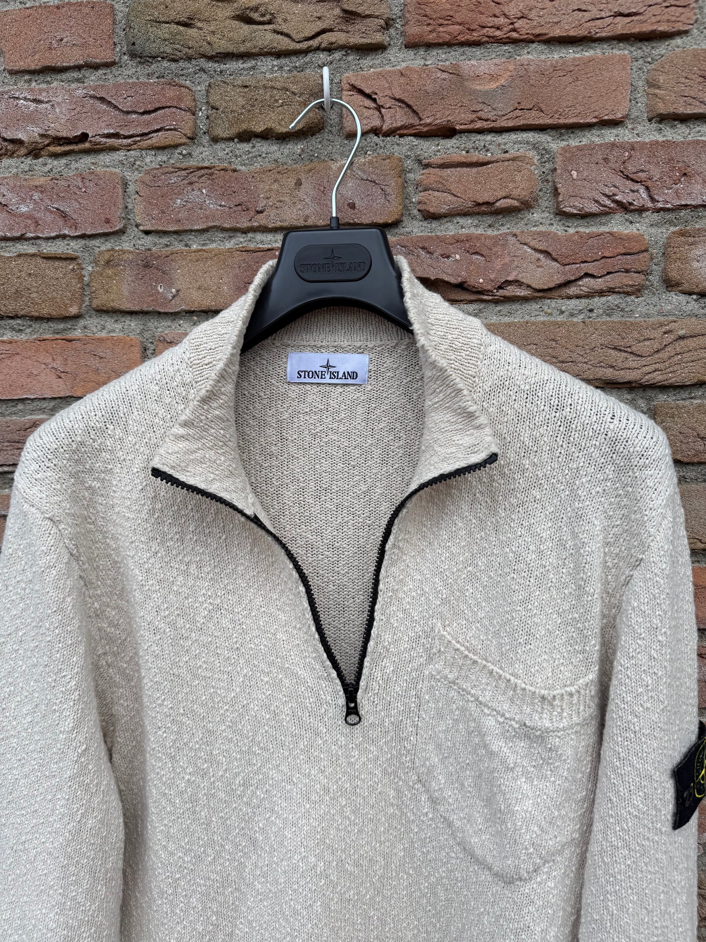 Stone Island Zip Knit Pullover - M