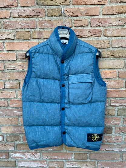 Stone Island Lino Resinato Daunenweste - M