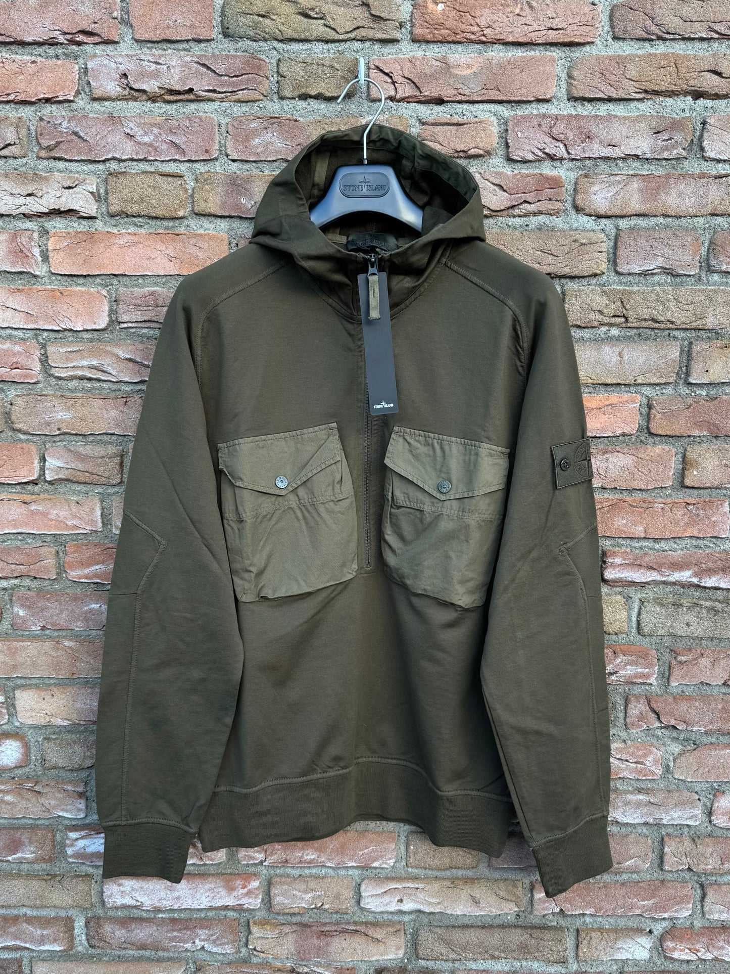Stone Island Zip Ghost Pullover - L