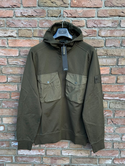 Stone Island Zip Ghost Pullover - L