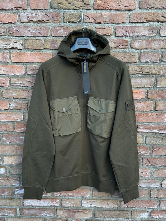 Stone Island Zip Ghost Pullover - L