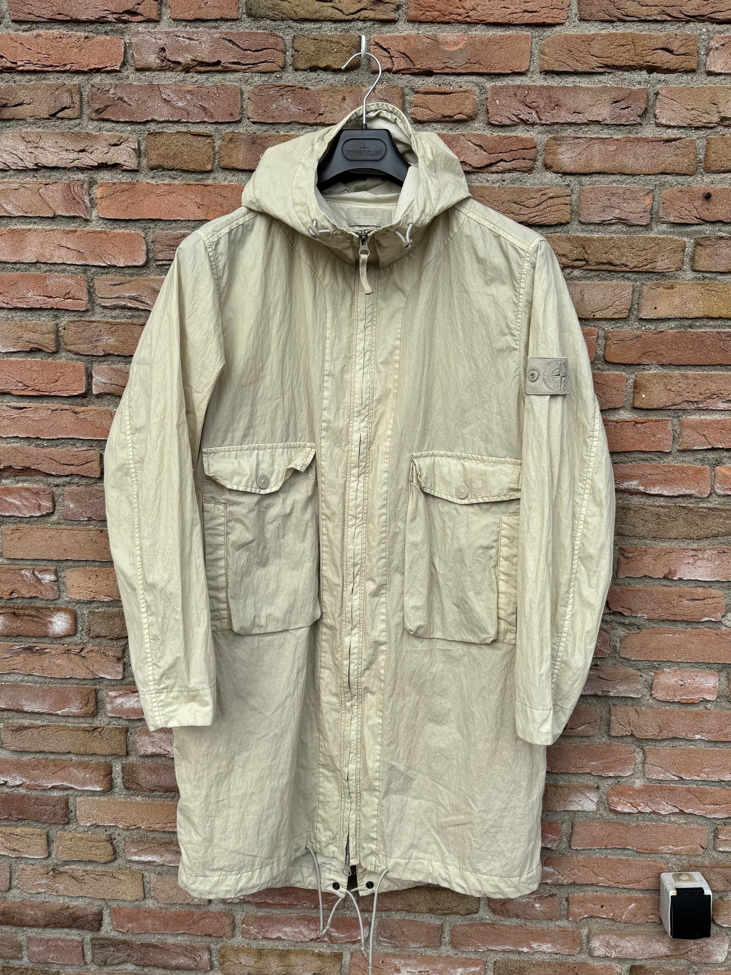 Stone Island 50 Fili Resinata Ghost Parka - L