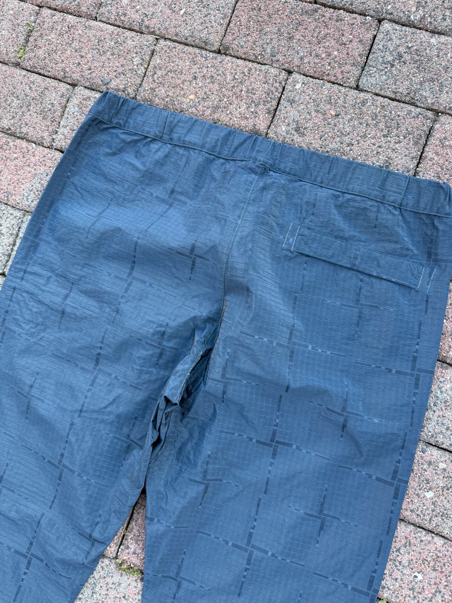 Stone Island House Check Jacquard Nylon Metal Cargos - L