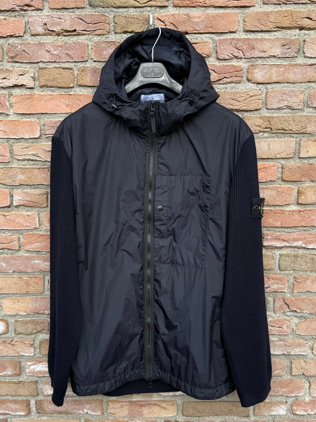 Stone Island Garment Dyed Crinkle Reps R-NY Primaloft-TC and Knit Jacket - 3XL