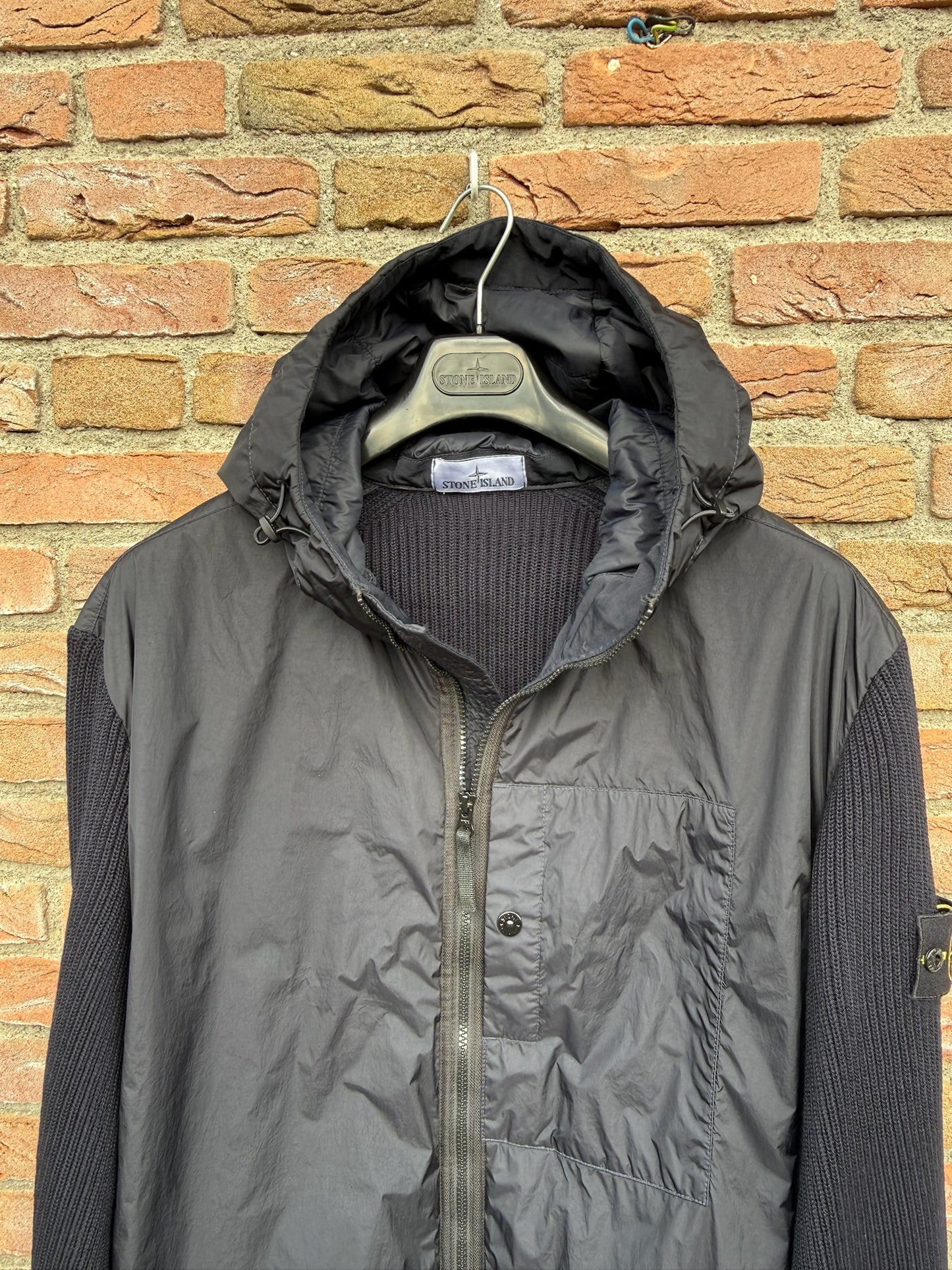 Stone Island Garment Dyed Crinkle Reps R-NY Primaloft-TC and Knit Jacket - 3XL