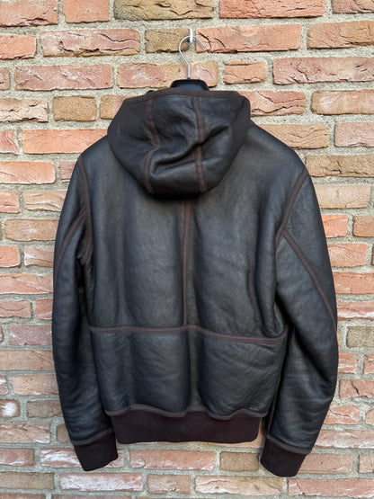 Stone Island Coloured Sheepskin Leather Jacket - L
