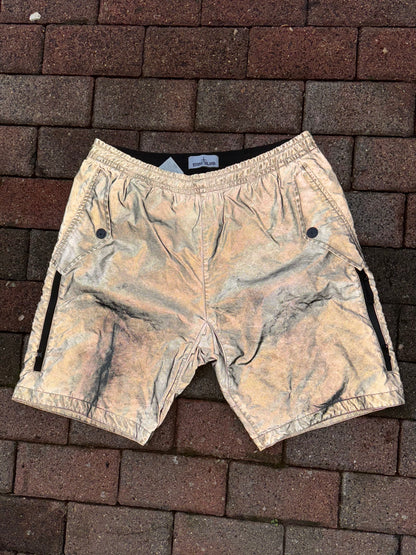 Stone Island Plated Reflective Dust Shorts - W36